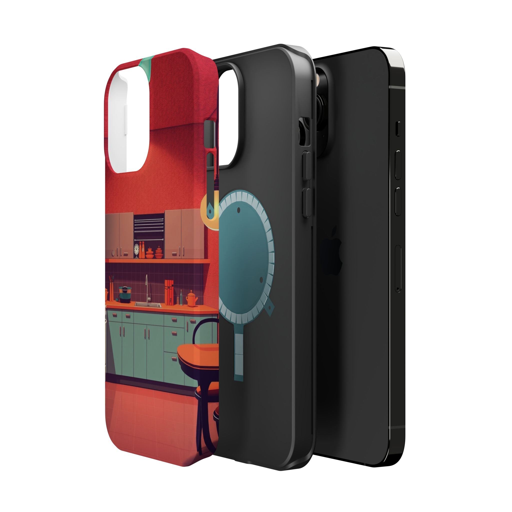 iPhone Earthy 1950s Kitchen Design Bold Modern Everyday Snap Case · iPhone Case