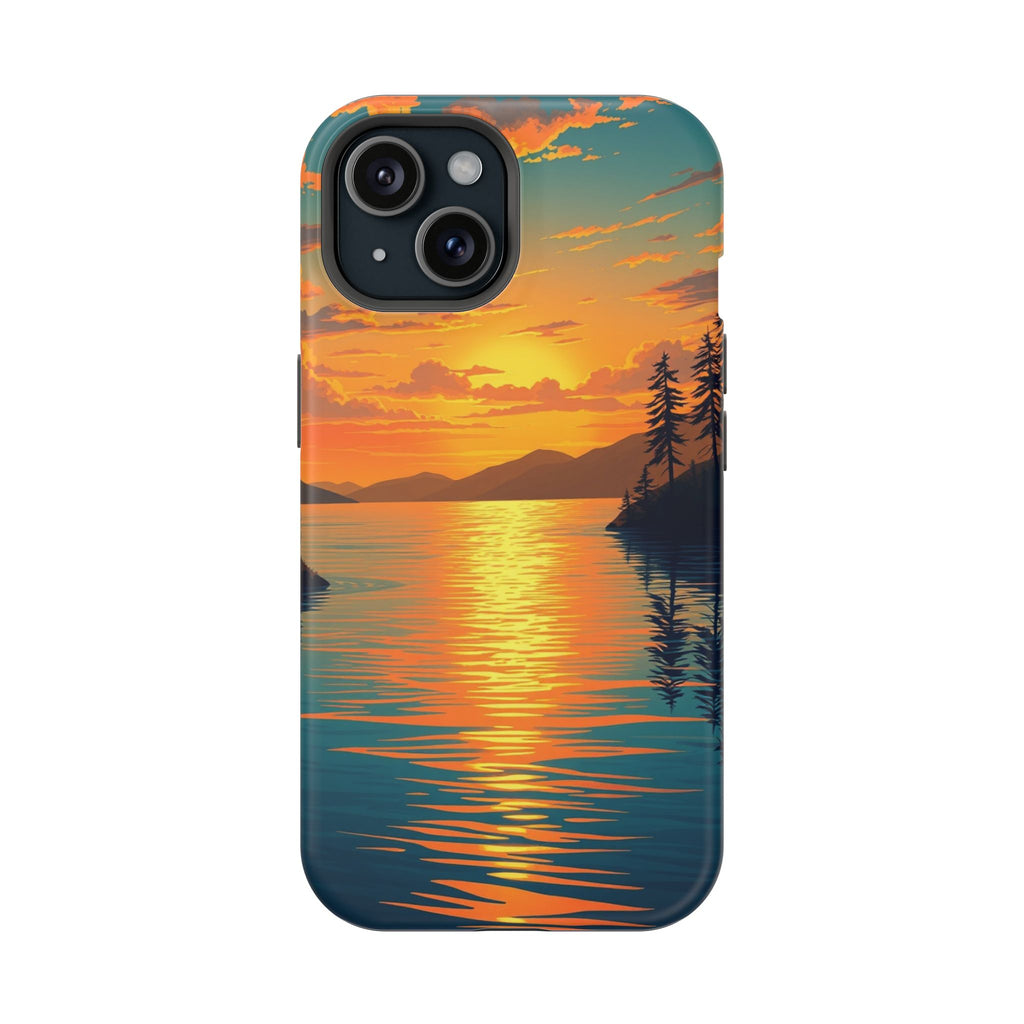 iPhone Earthy Lake at Twilight Design Slim Everyday iPhone 14 Designer · iPhone
