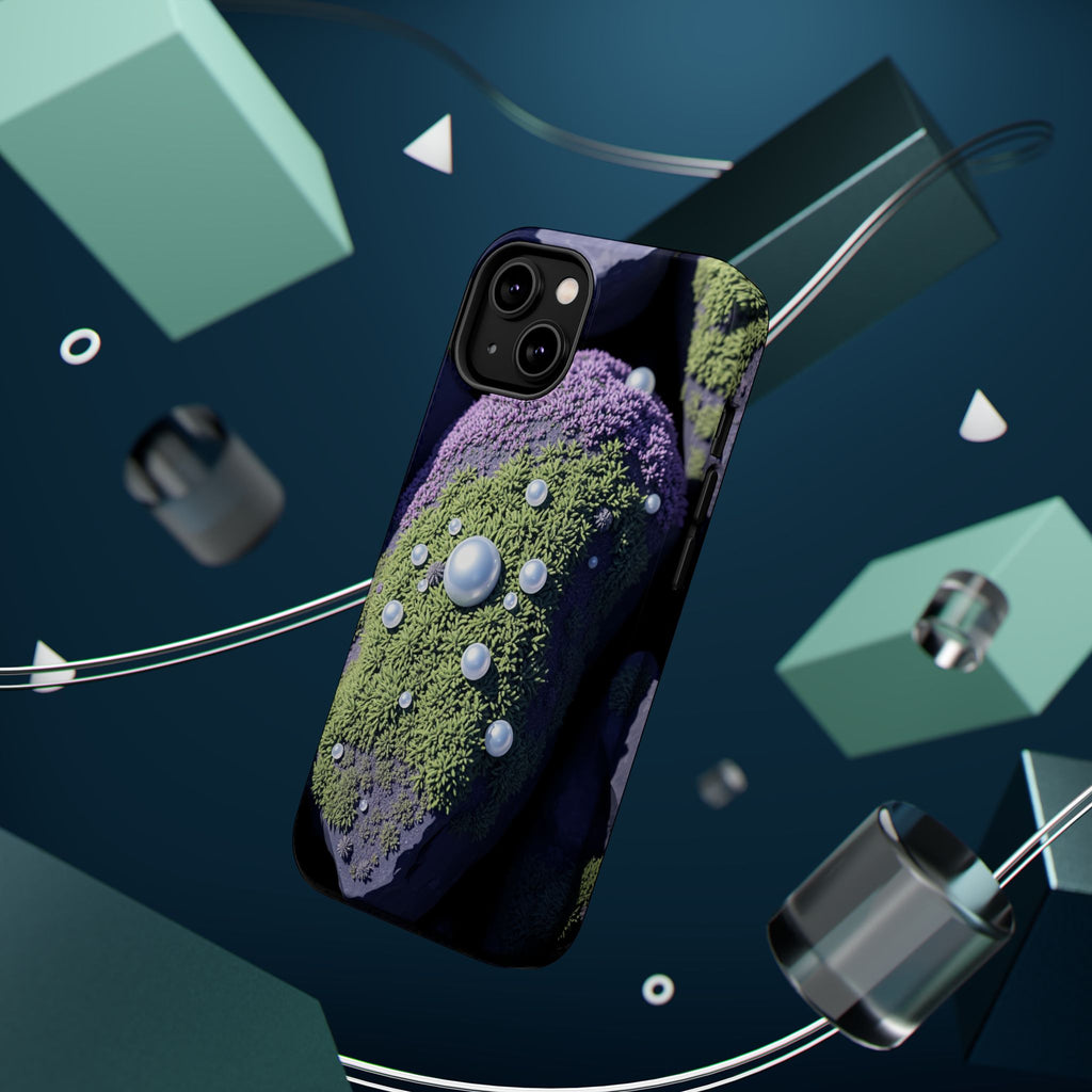 iPhone Moss Covered Rocks Electric Art Slim Everyday Designer Case · iPhone Case