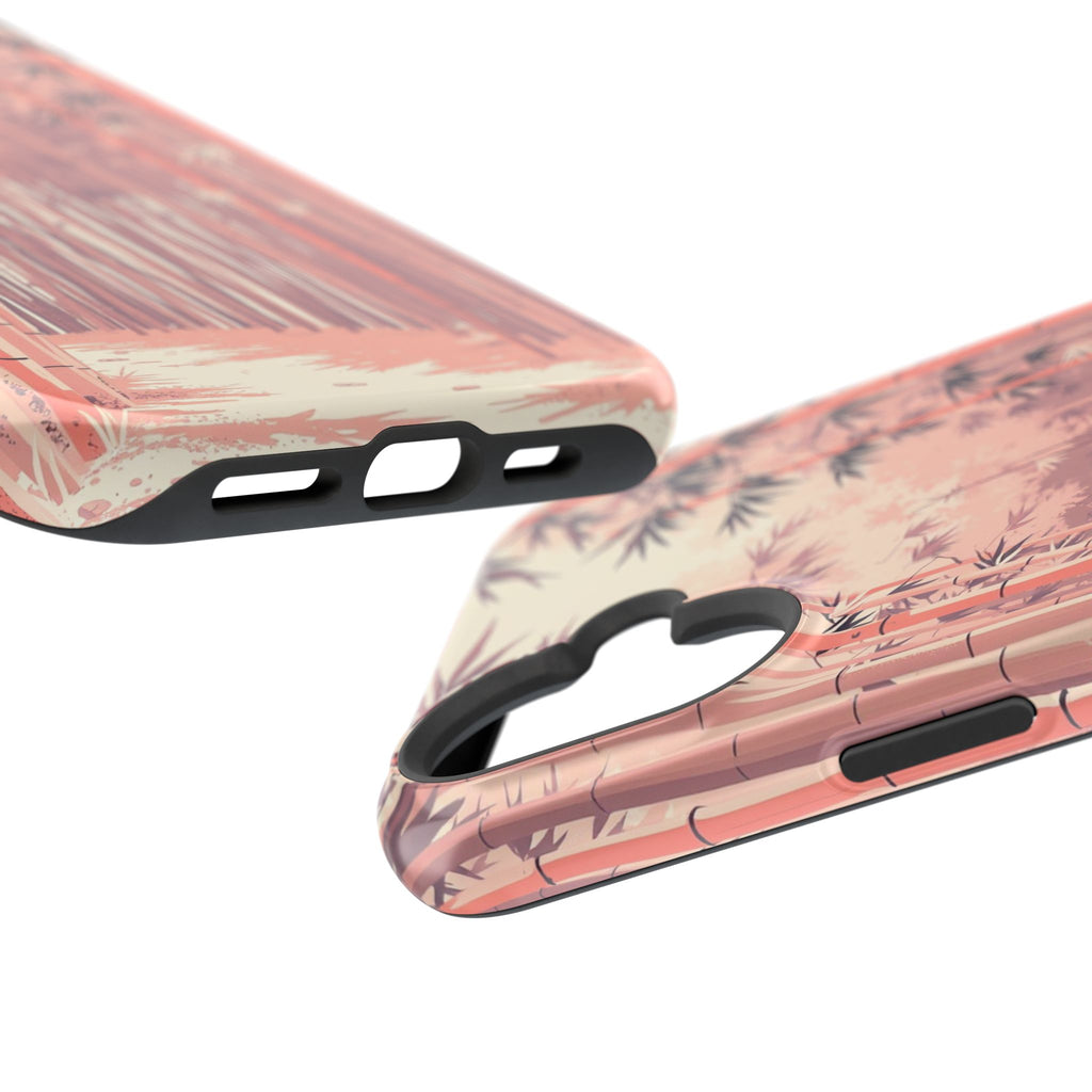 iPhone Rose Pink And Cream Bamboo Grove Slim Everyday iPhone 19 · iPhone Case