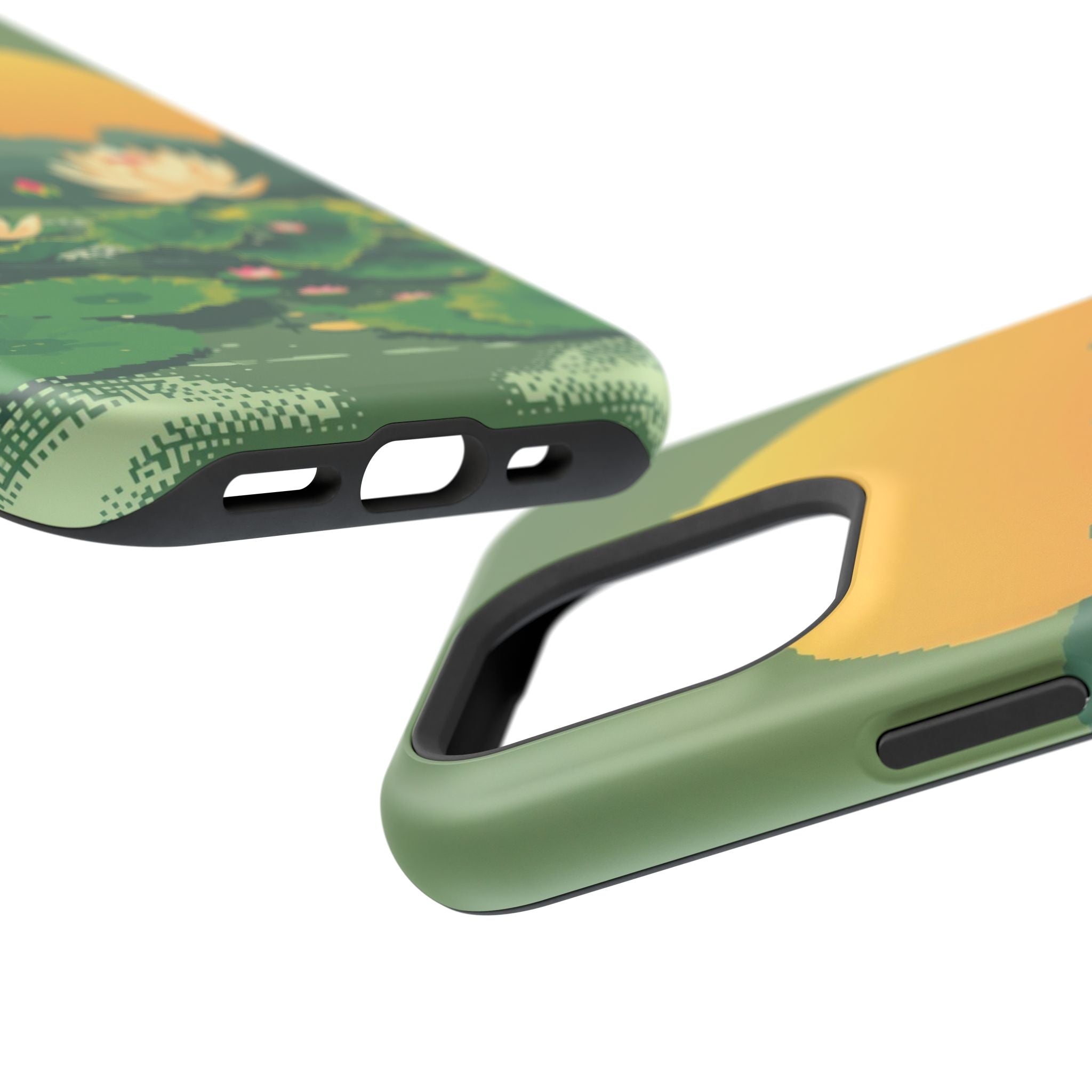 iPhone Lotus Pond Enchanted Art Slim Everyday Designer Case · iPhone Case