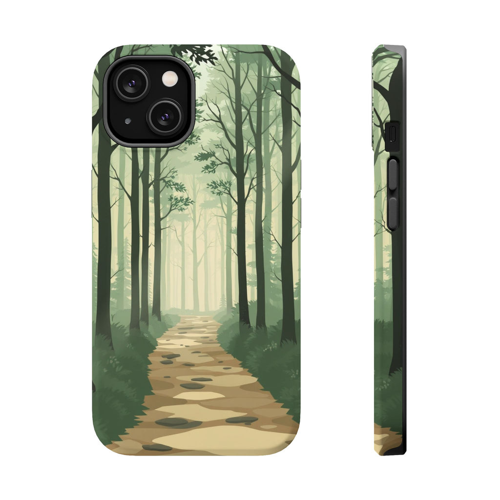 iPhone Sage And Ivory Misty Forest Path Slim Everyday iPhone 11 · iPhone Case