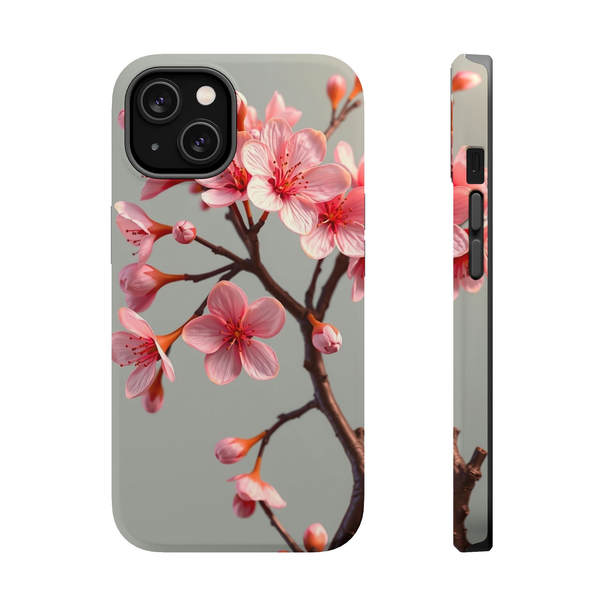 iPhone Mustard And Rust Cherry Blossom Slim Everyday Designer Case · iPhone Case