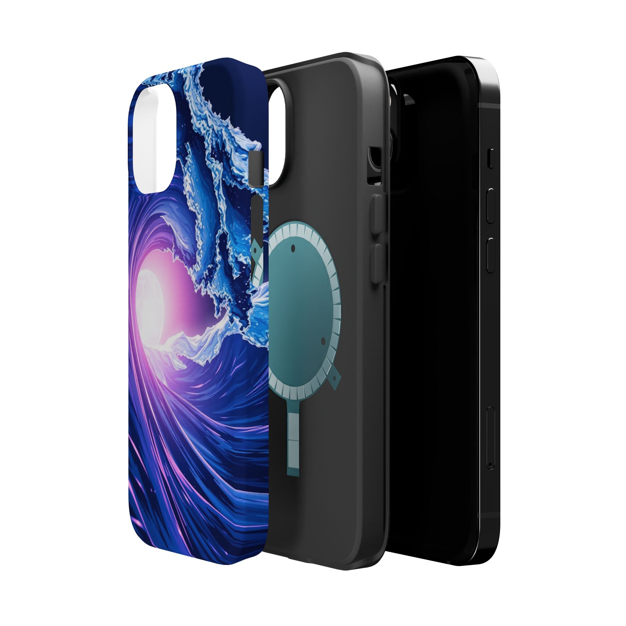 iPhone Holographic Wave Cinematic Art Slim Everyday Designer Case · iPhone Case