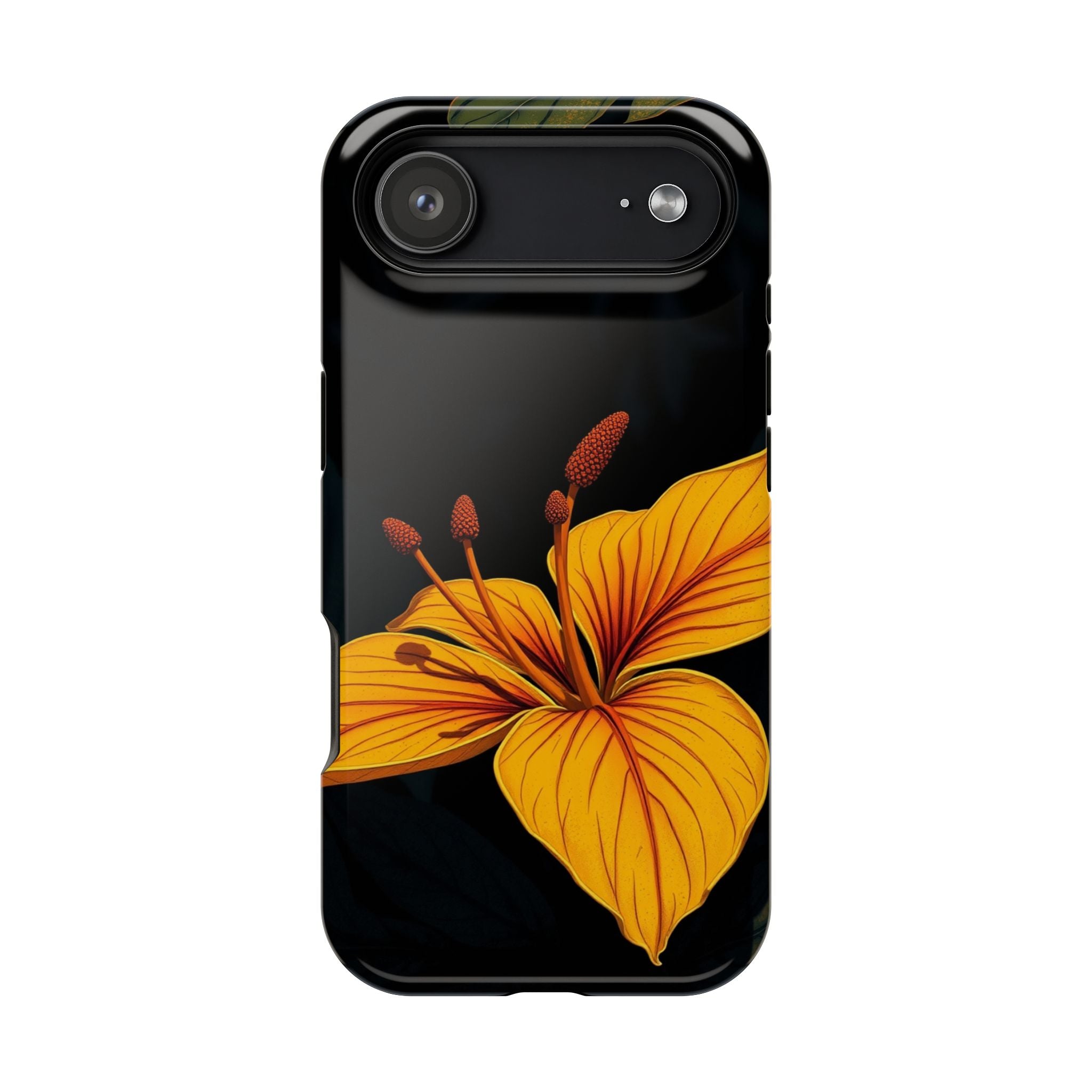 iPhone Earthy Tropical Bloom Design Artistic Everyday Cas Slim Snap Case · iPhon