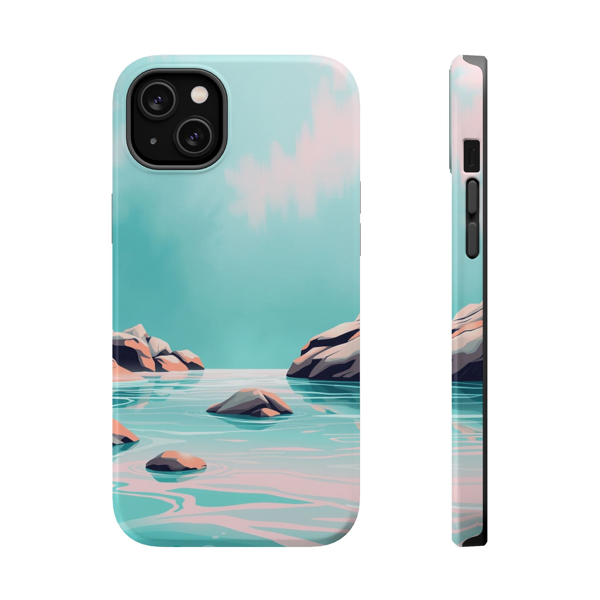 iPhone Vibrant Tidal Pool Design Bold Modern Everyday Snap Case · iPhone Case