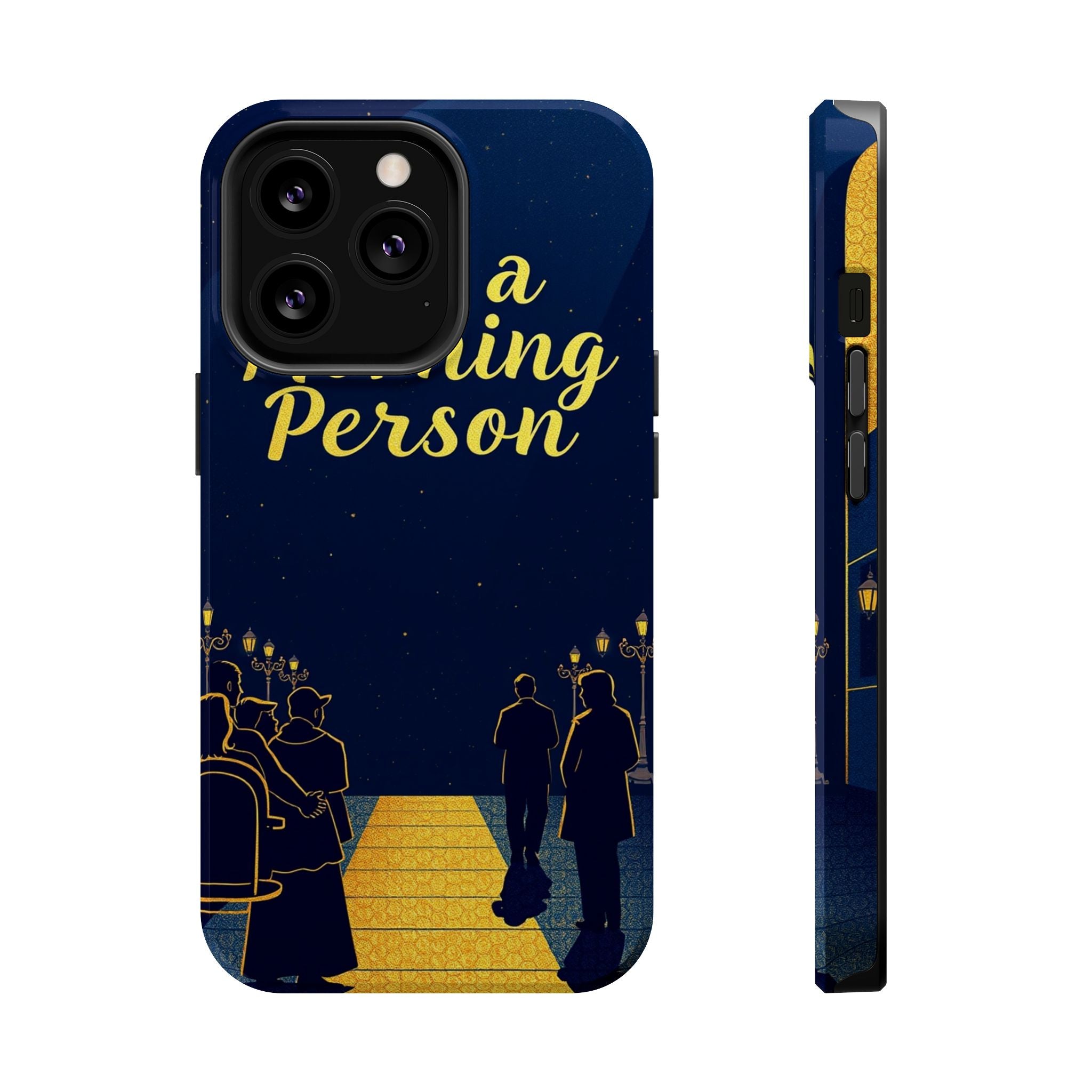 iPhone Midnight Blue And Silver Not a Morning Person Slim Snap Case · iPhone Cas