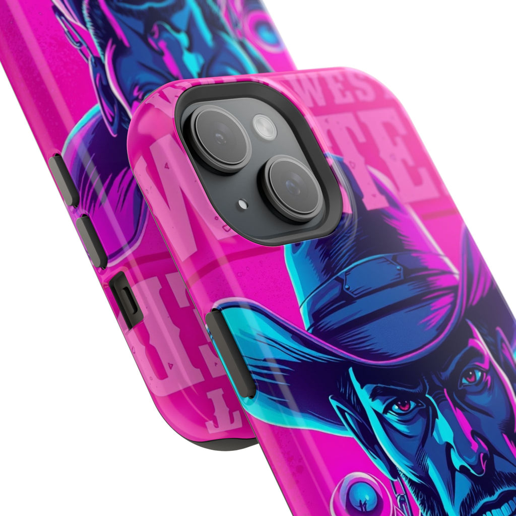 iPhone Wild West Wanted Neon Cyberpunk Slim Everyday Designer Case · iPhone Case