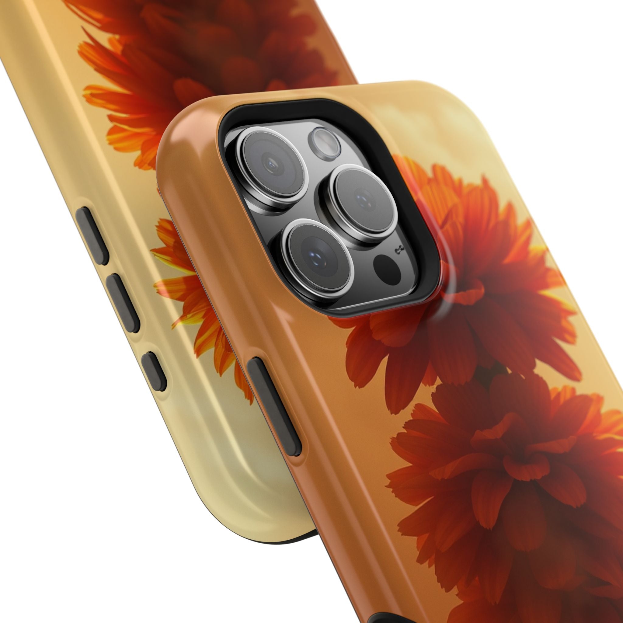 iPhone Ranunculus Stack 3D Digital Bold Modern Everyday Snap Case · iPhone Case