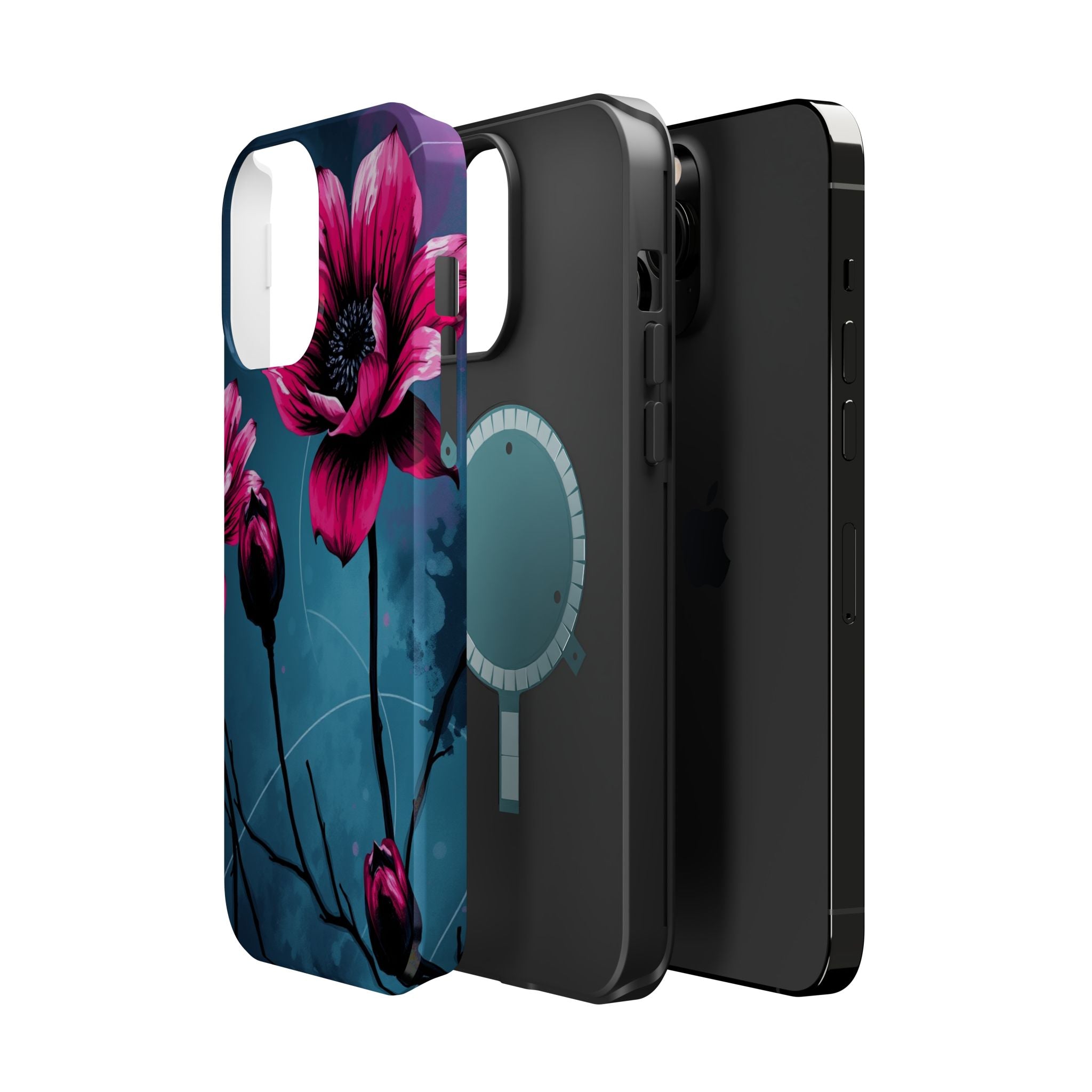 iPhone Floral Ink Wash Bold Art Slim Everyday Designer Case · iPhone Case