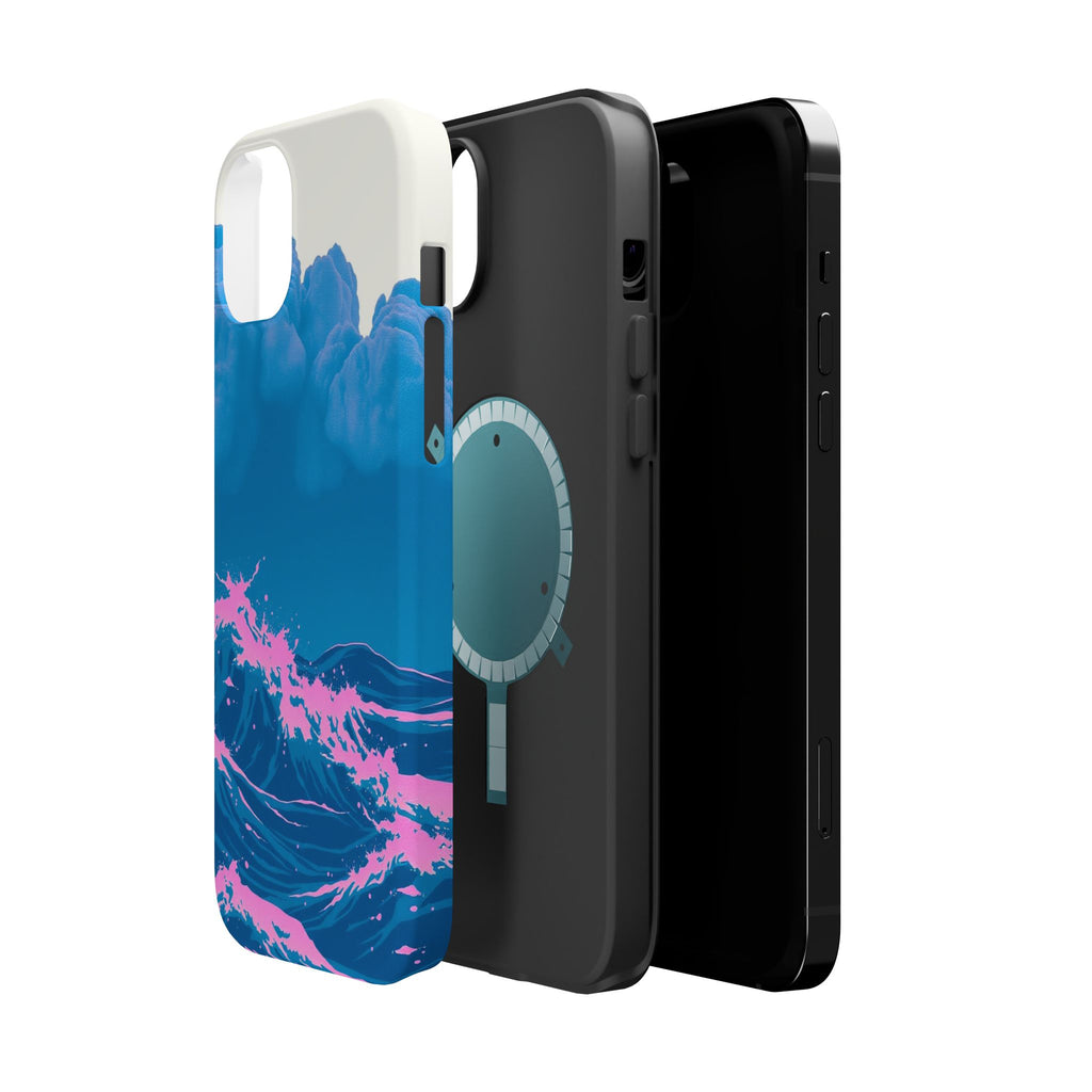 iPhone Storm at Sea Risograph Print Slim Everyday Designer Case · iPhone Case