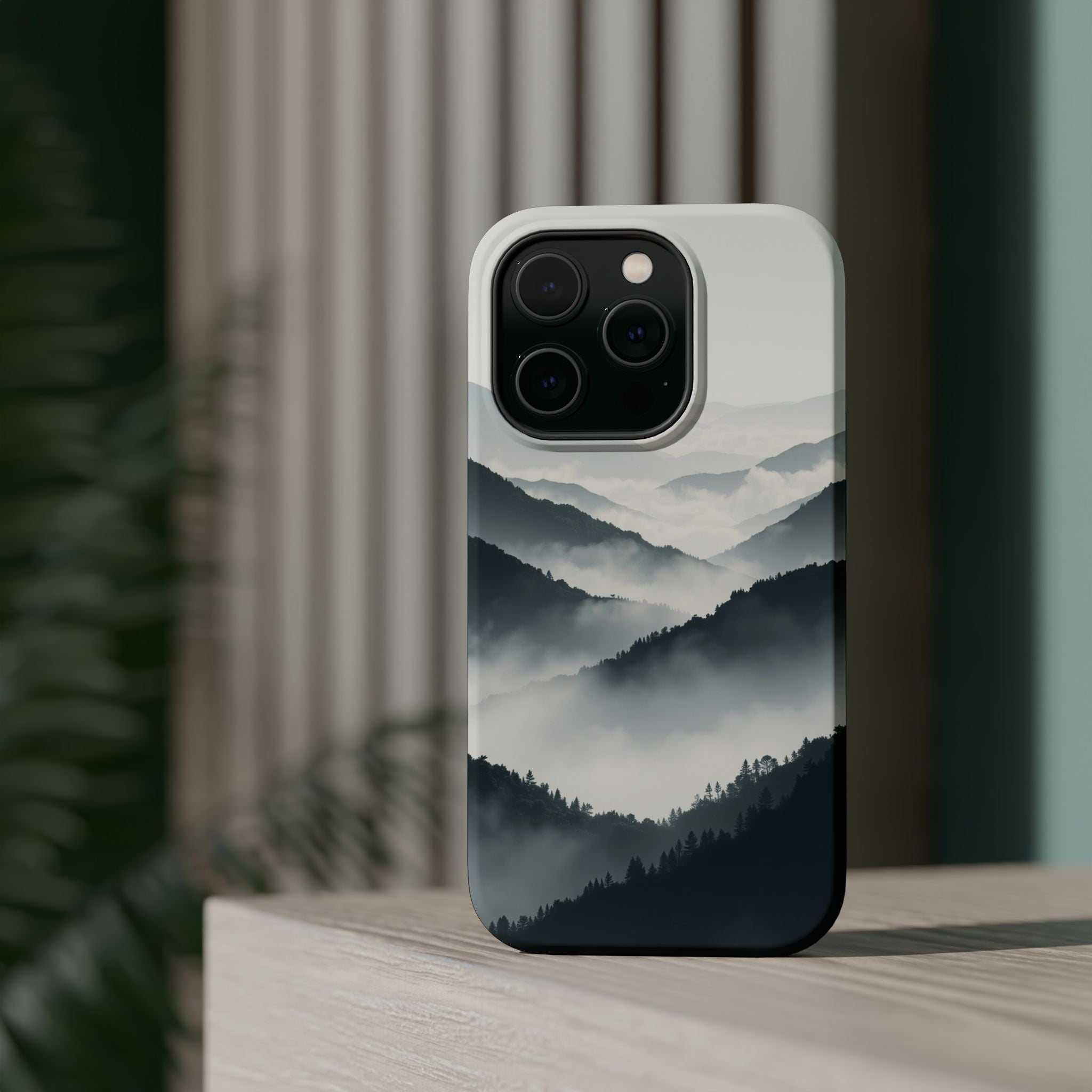 iPhone Dreamy Fog Rolling Over Hills Design Slim iPhone Everyday · iPhone Case