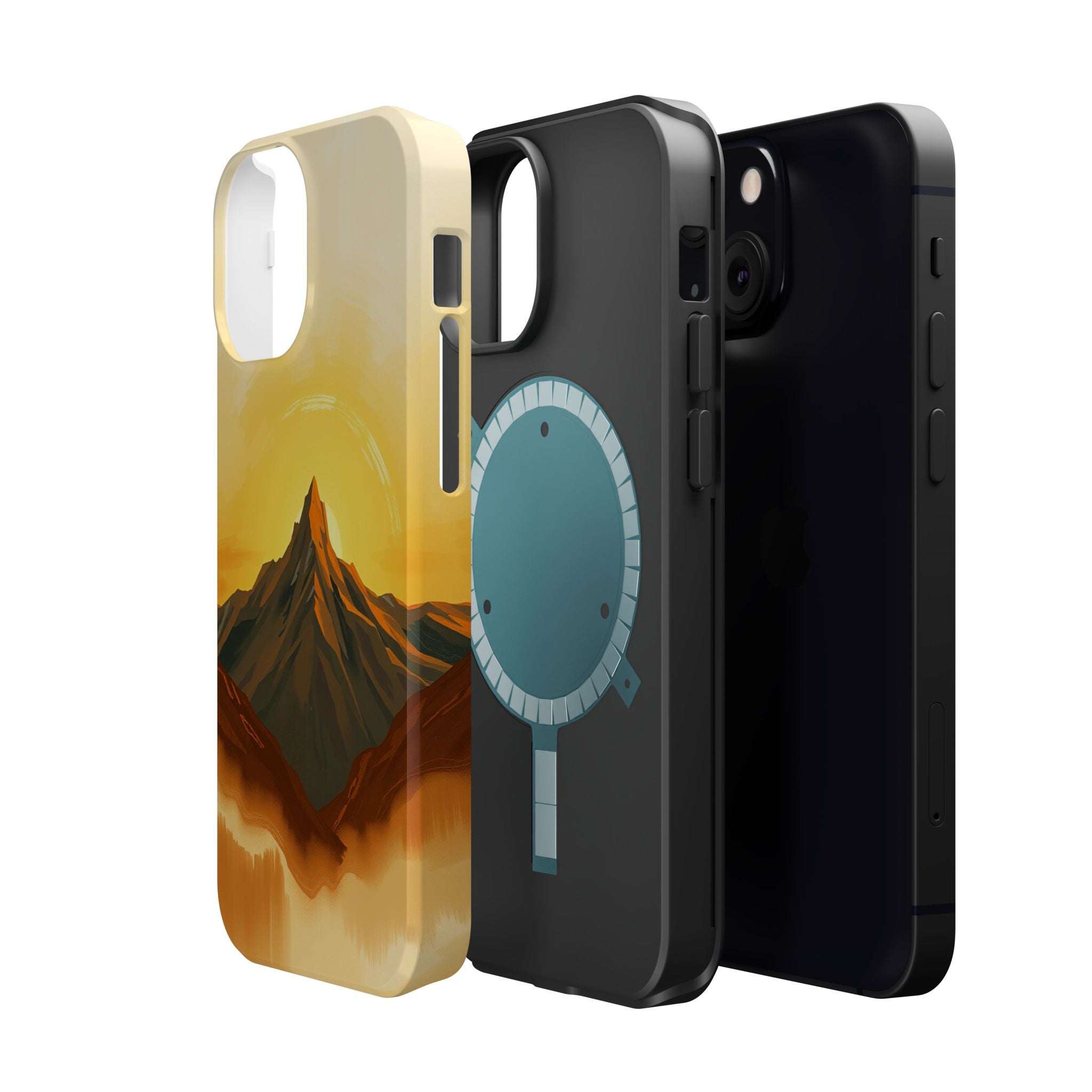 iPhone Mustard And Rust Mountain at Sunrise Slim iPhone Everyday · iPhone Case