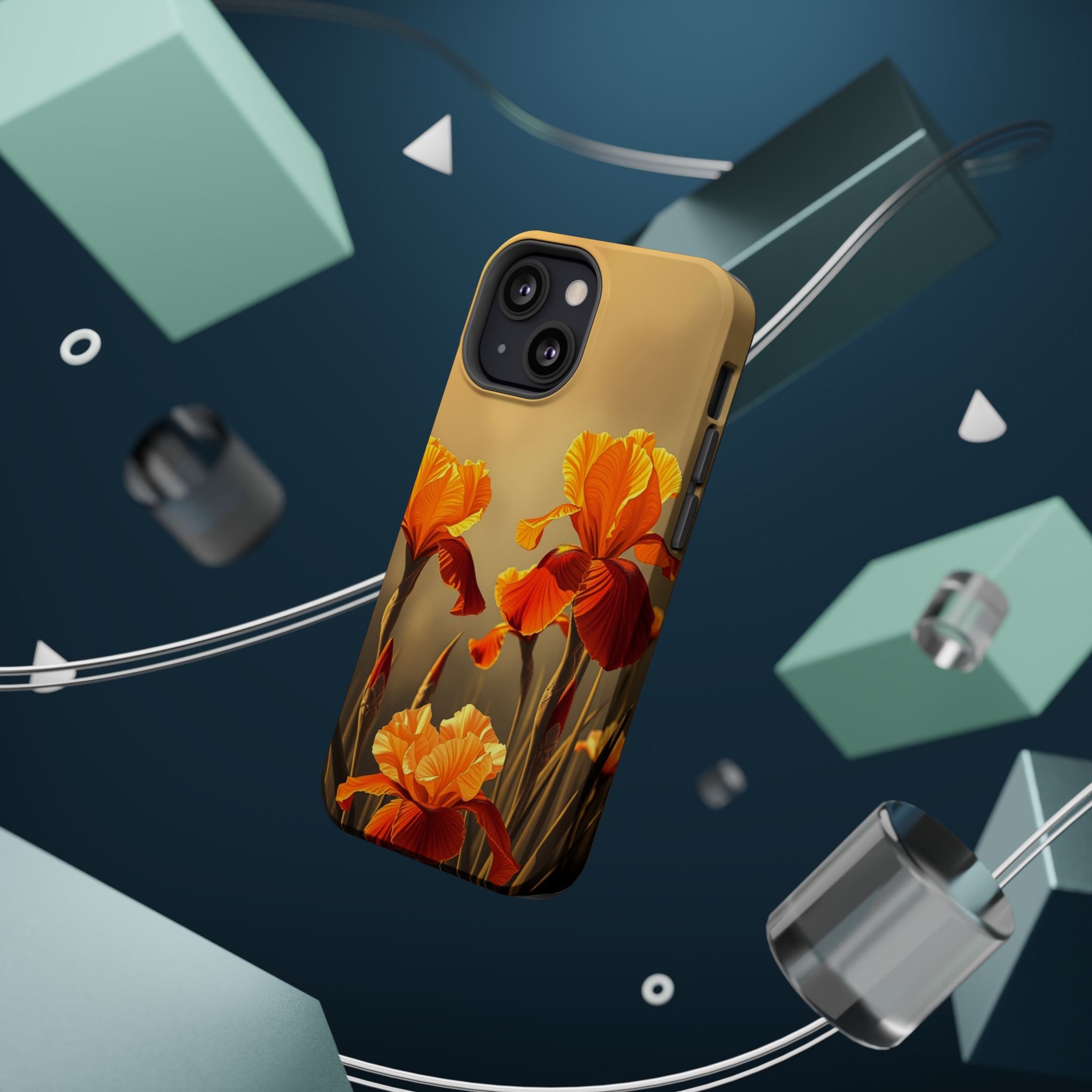 iPhone Iris Garden Gold Foil Luxury Slim Everyday Designer Case · iPhone Case