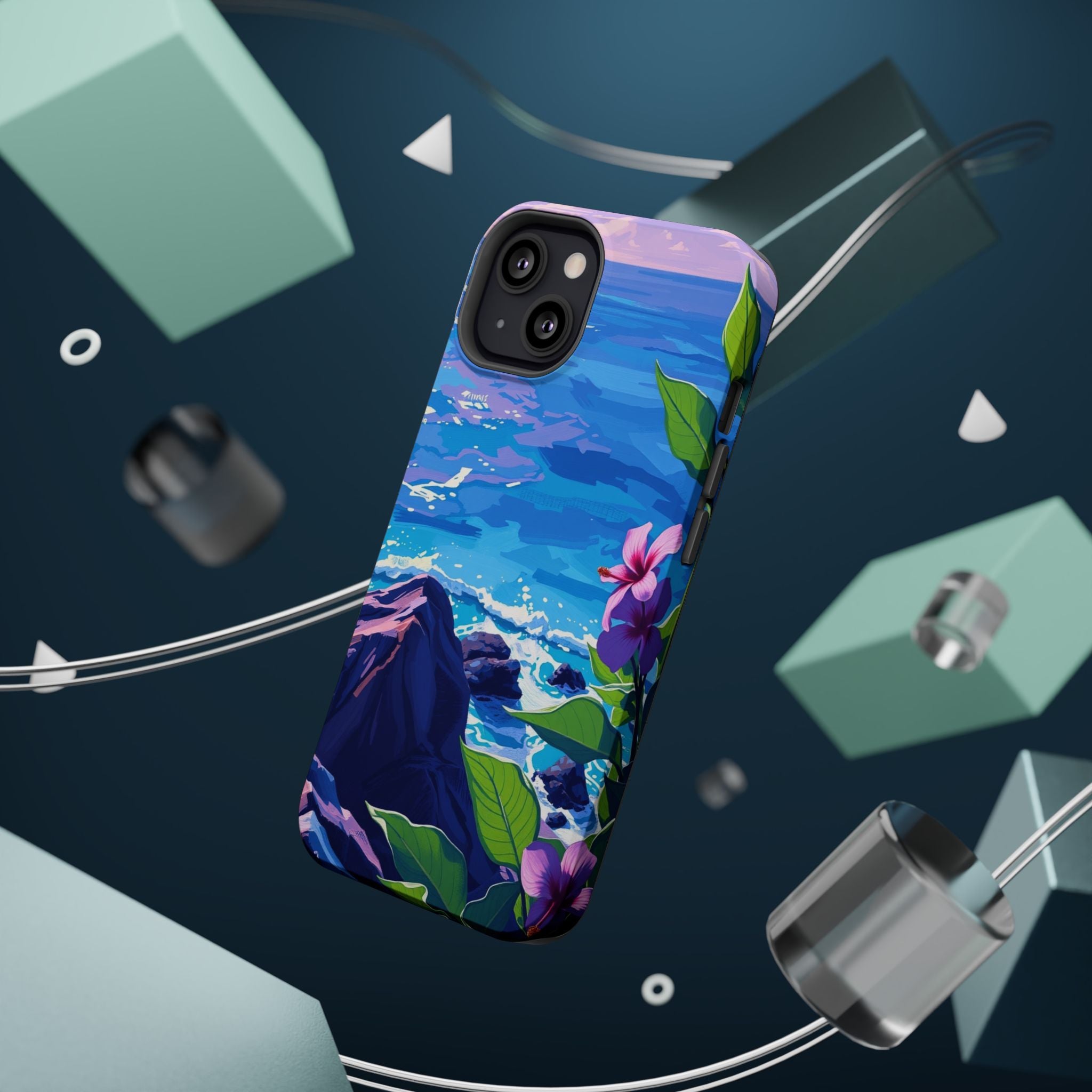 iPhone Hibiscus Coast Enchanted Art Slim Everyday Designer Case · iPhone Case