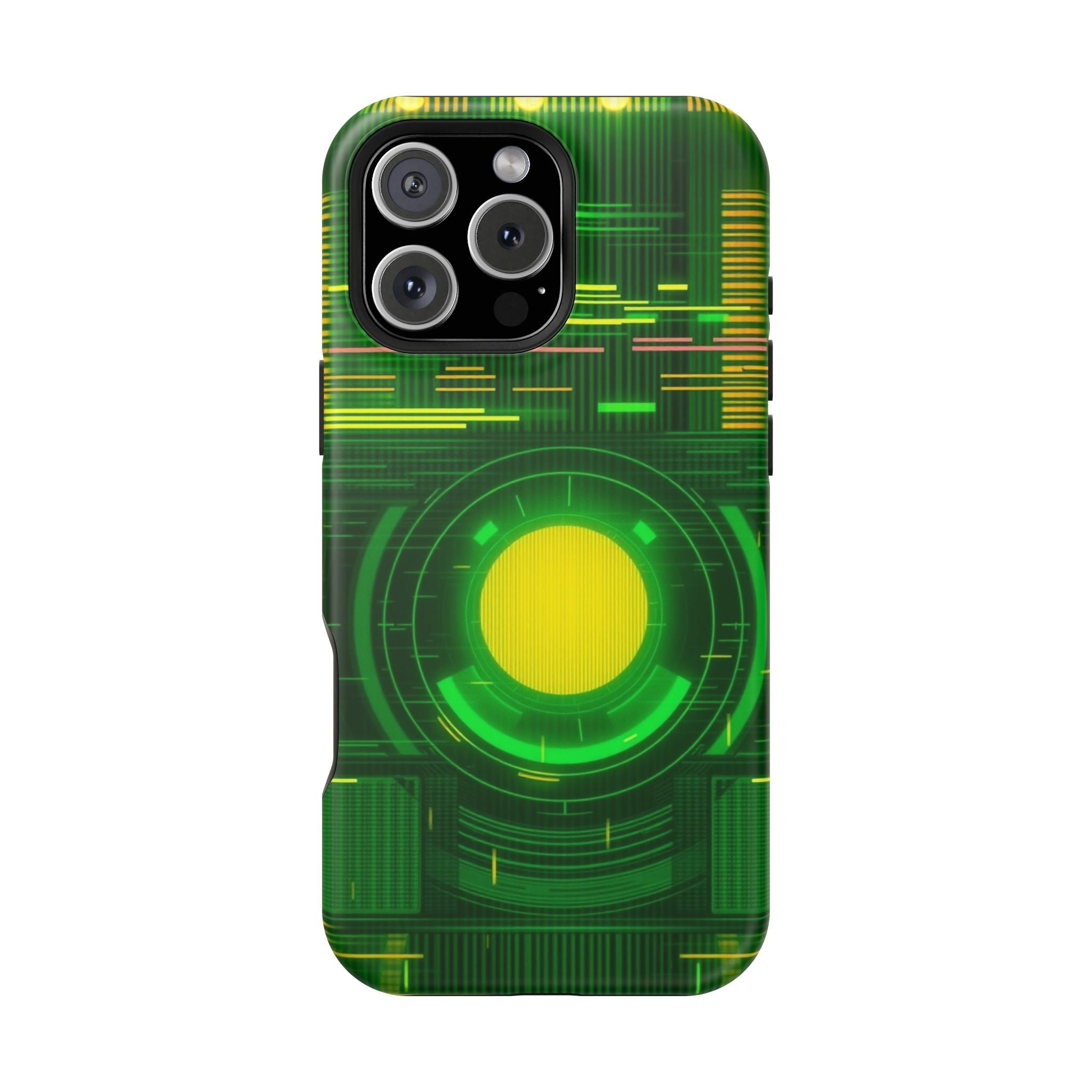 iPhone Emerald Green And Gold VHS Static Slim Everyday Designer Case · iPhone Ca