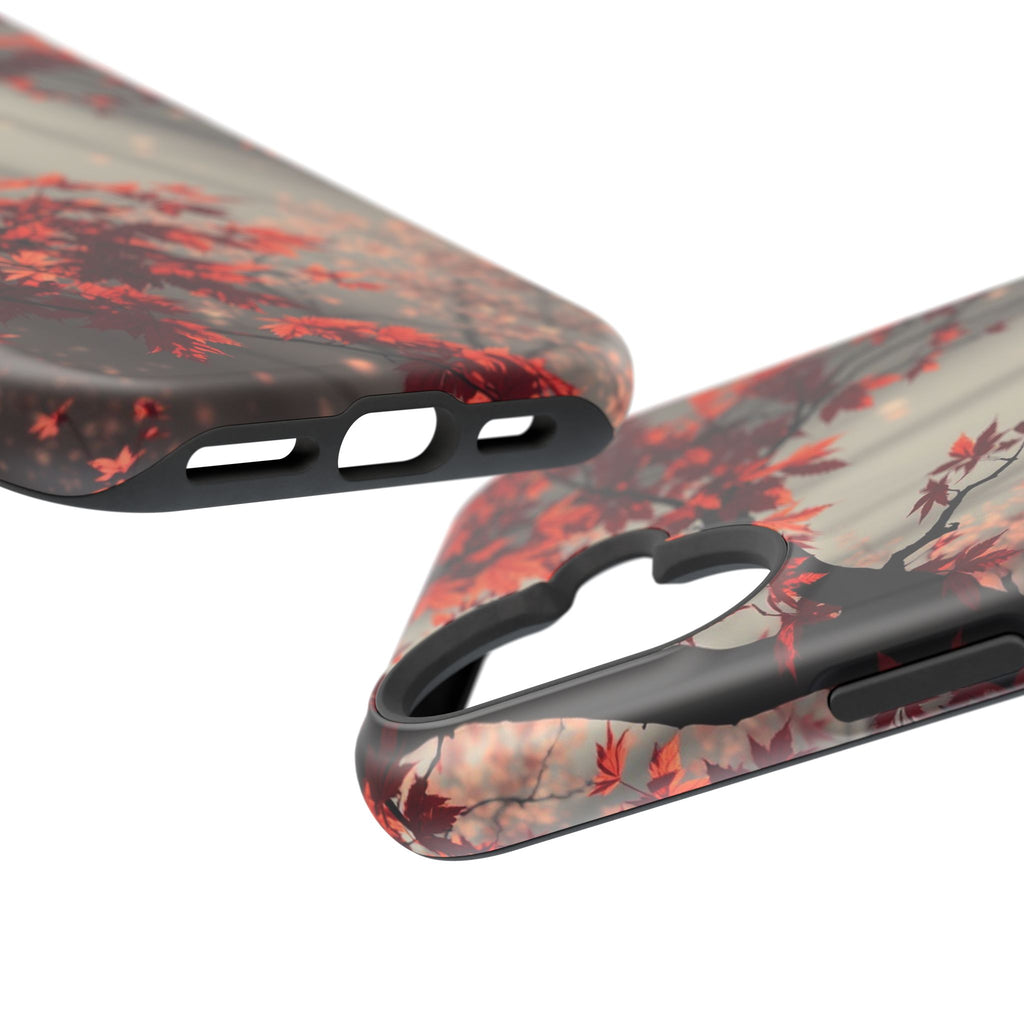 iPhone Charcoal And Copper Autumn Maple Slim Everyday iPhone 17 · iPhone Case
