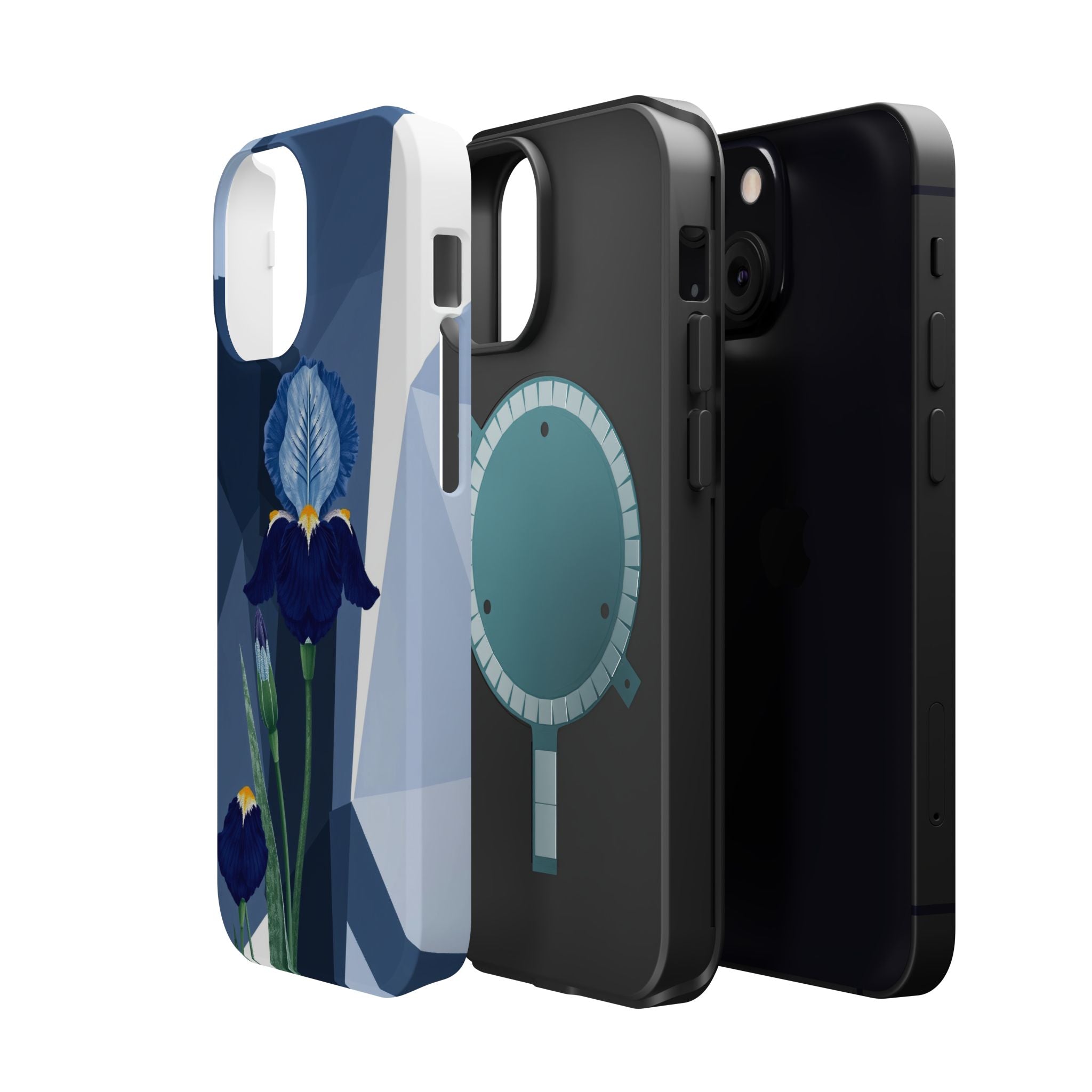 iPhone Earthy Iris Garden Design Bold Modern Everyday Snap Case · iPhone Case
