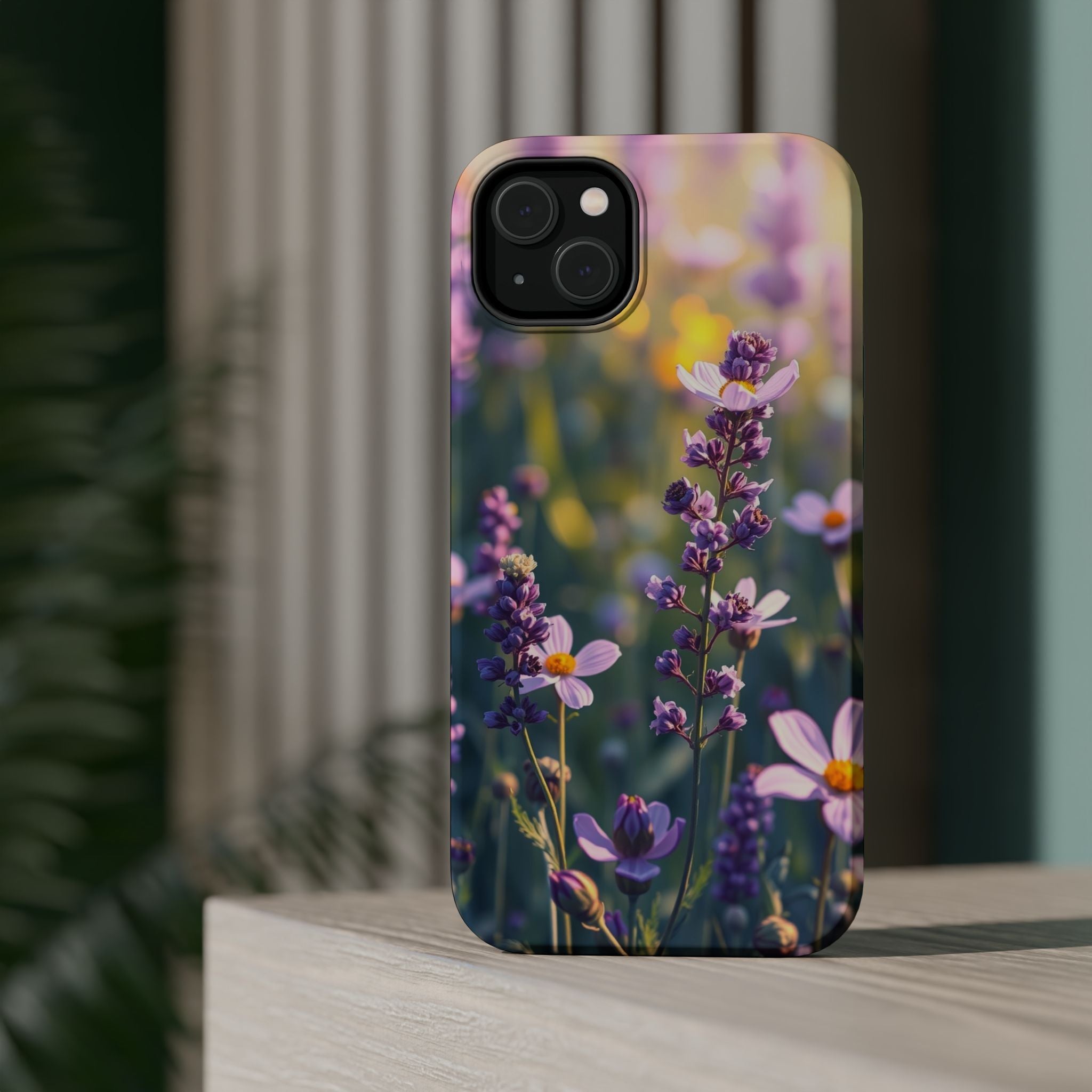 iPhone Lavender And Pearl Wildflower Field Slim iPhone Everyday · iPhone Case