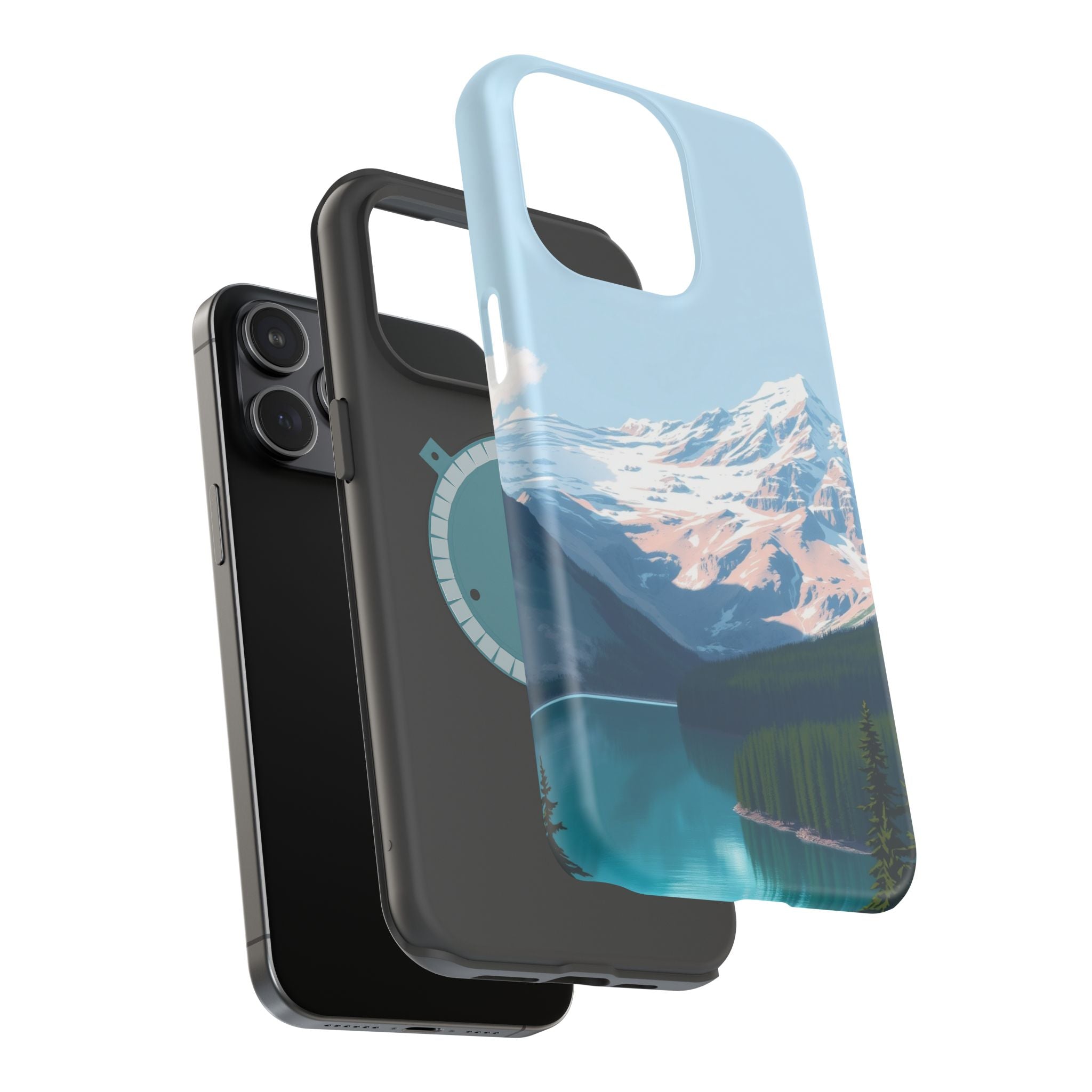 iPhone Serene Glacier Lake Design Bold Modern Everyday Snap Case · iPhone Case