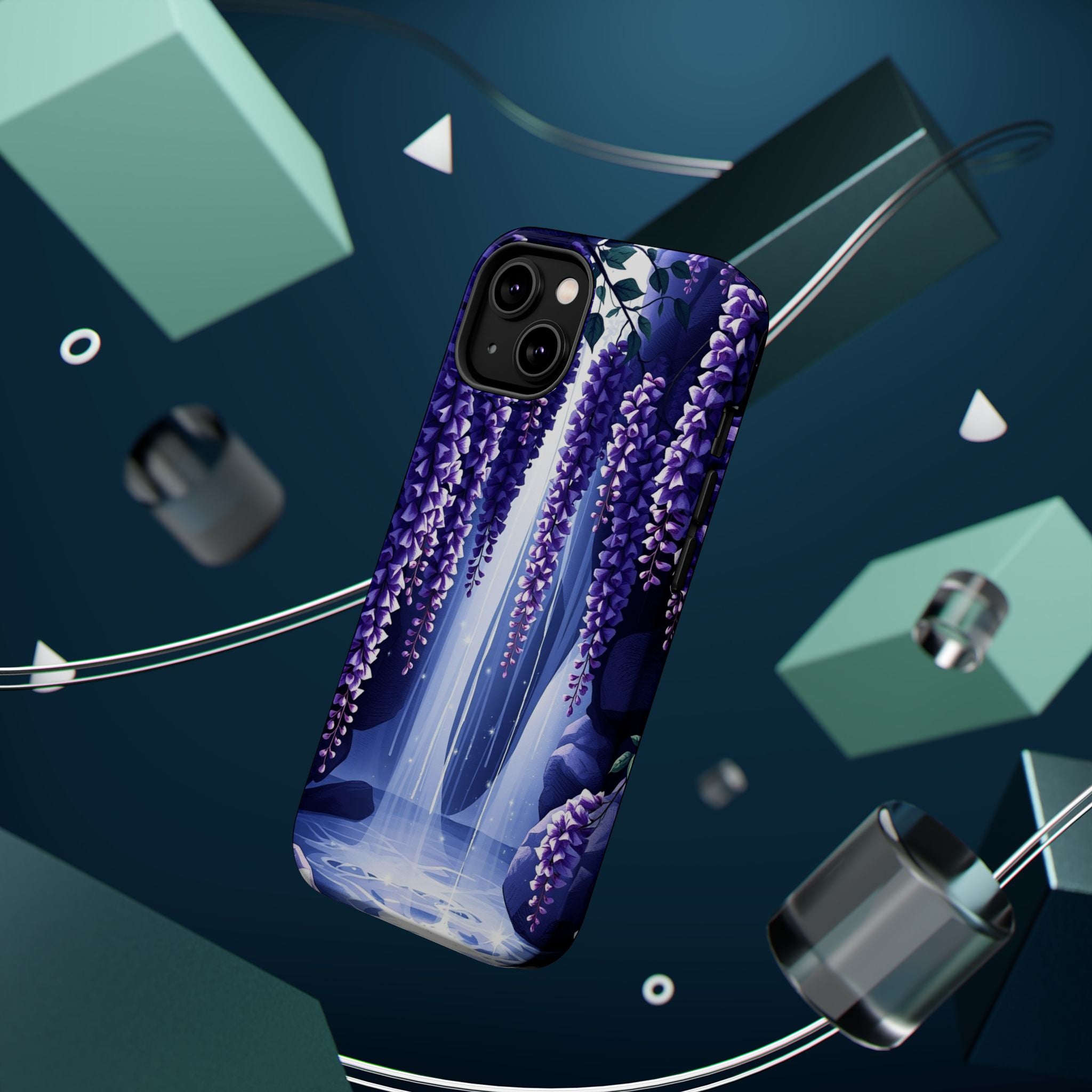 iPhone Wisteria Cascade Serene Design Slim Snap Case Ga · iPhone Case