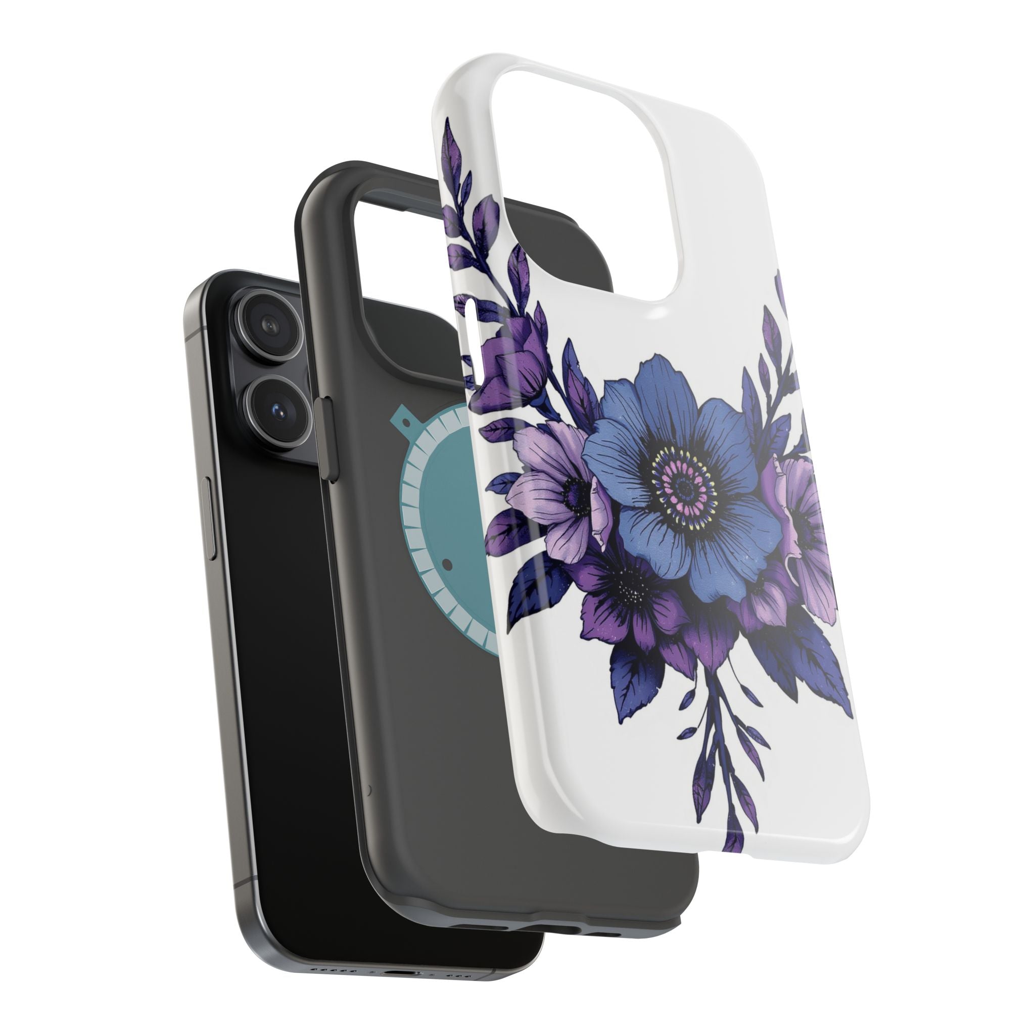 iPhone Floral Crown Grunge Distressed Slim Everyday Designer Case · iPhone Case
