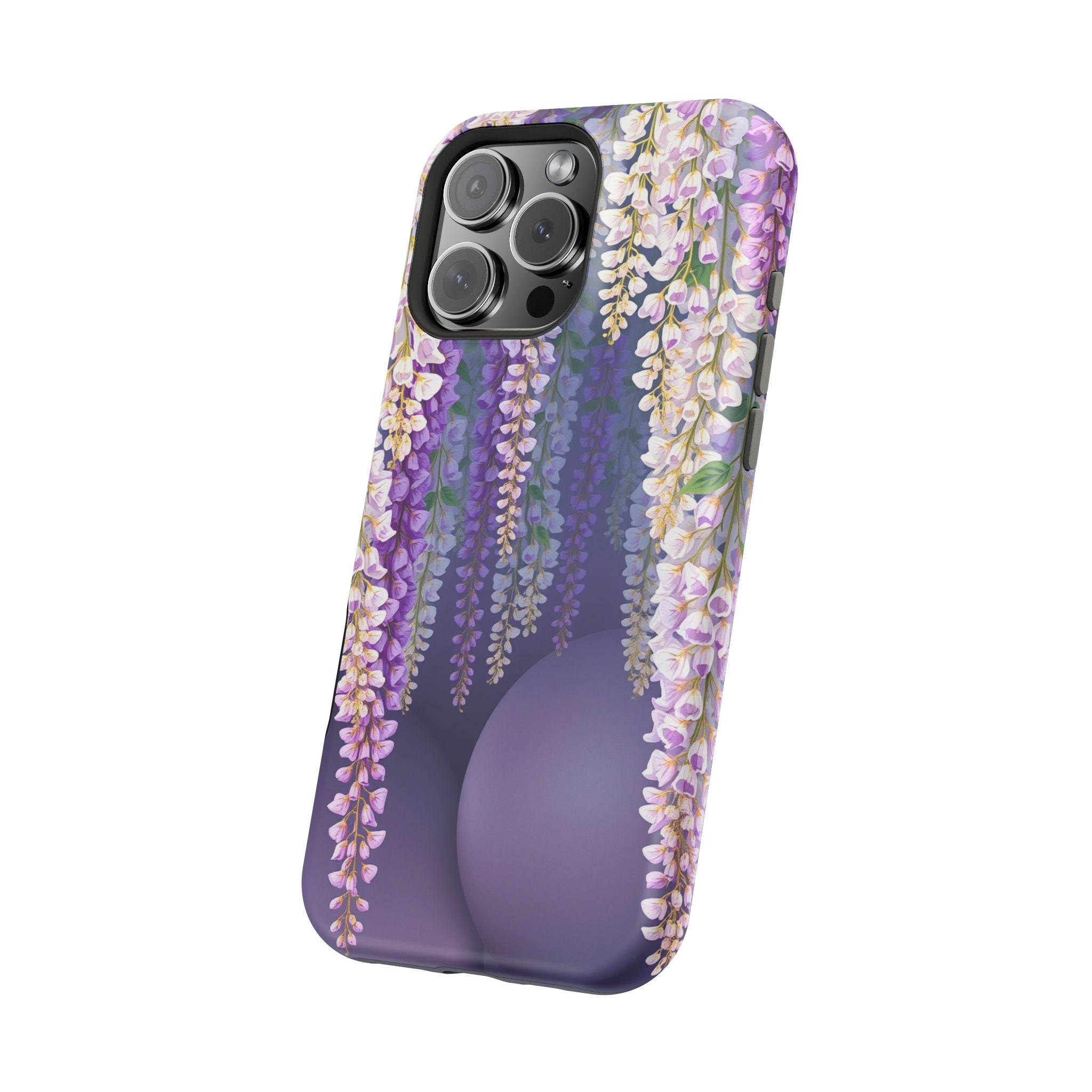 iPhone Mint And Blush Wisteria Cascade Slim Everyday Designer Case · iPhone Case