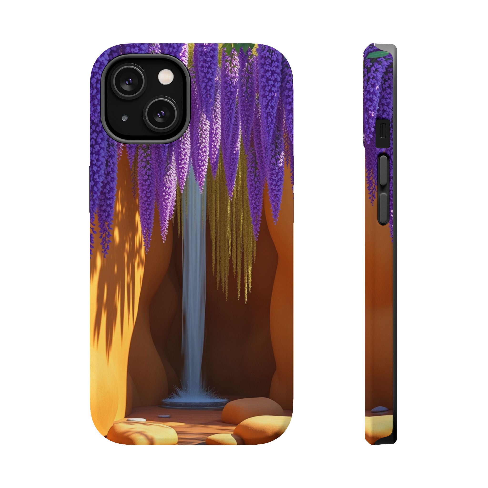 iPhone Earthy Wisteria Cascade Design Slim Everyday Designer Case · iPhone Case