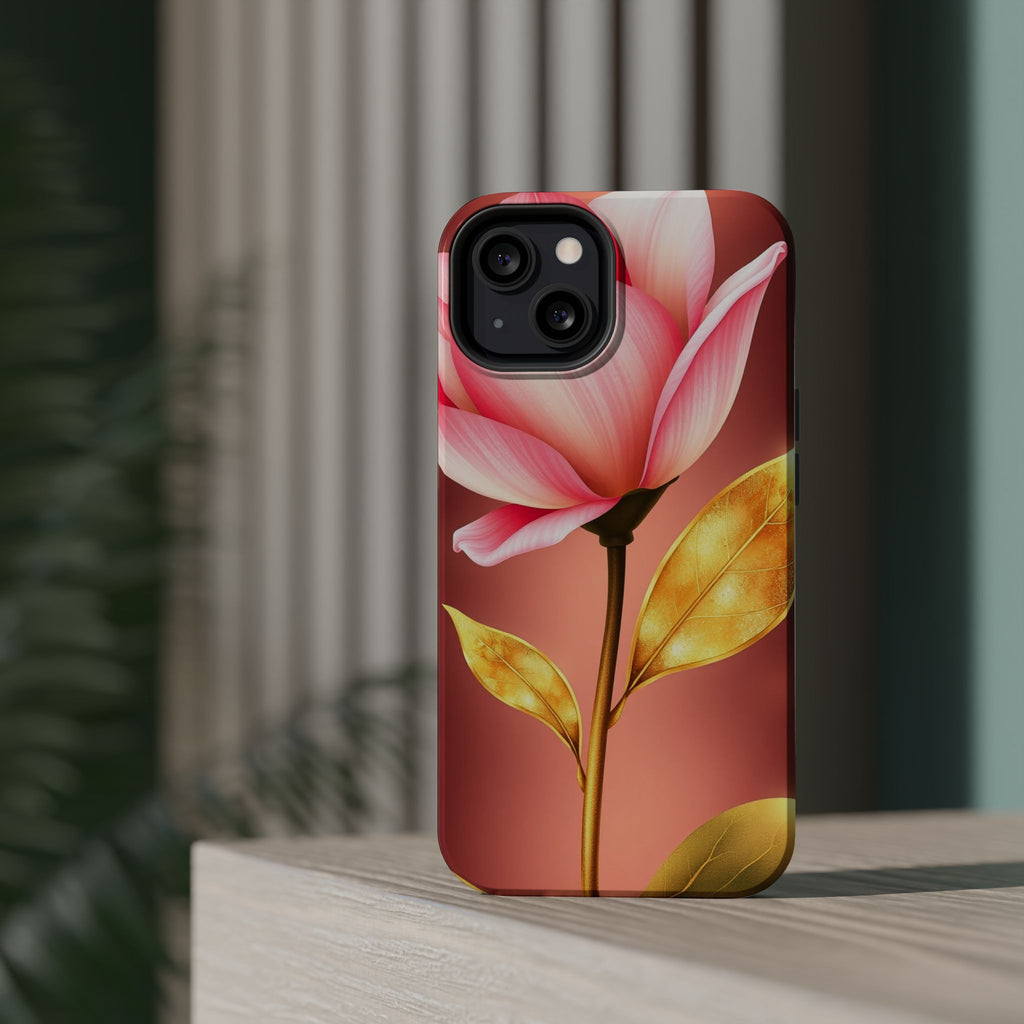 iPhone Dreamy Bloom and Leaf Design 14 Slim Everyday Designer Case · iPhone Case