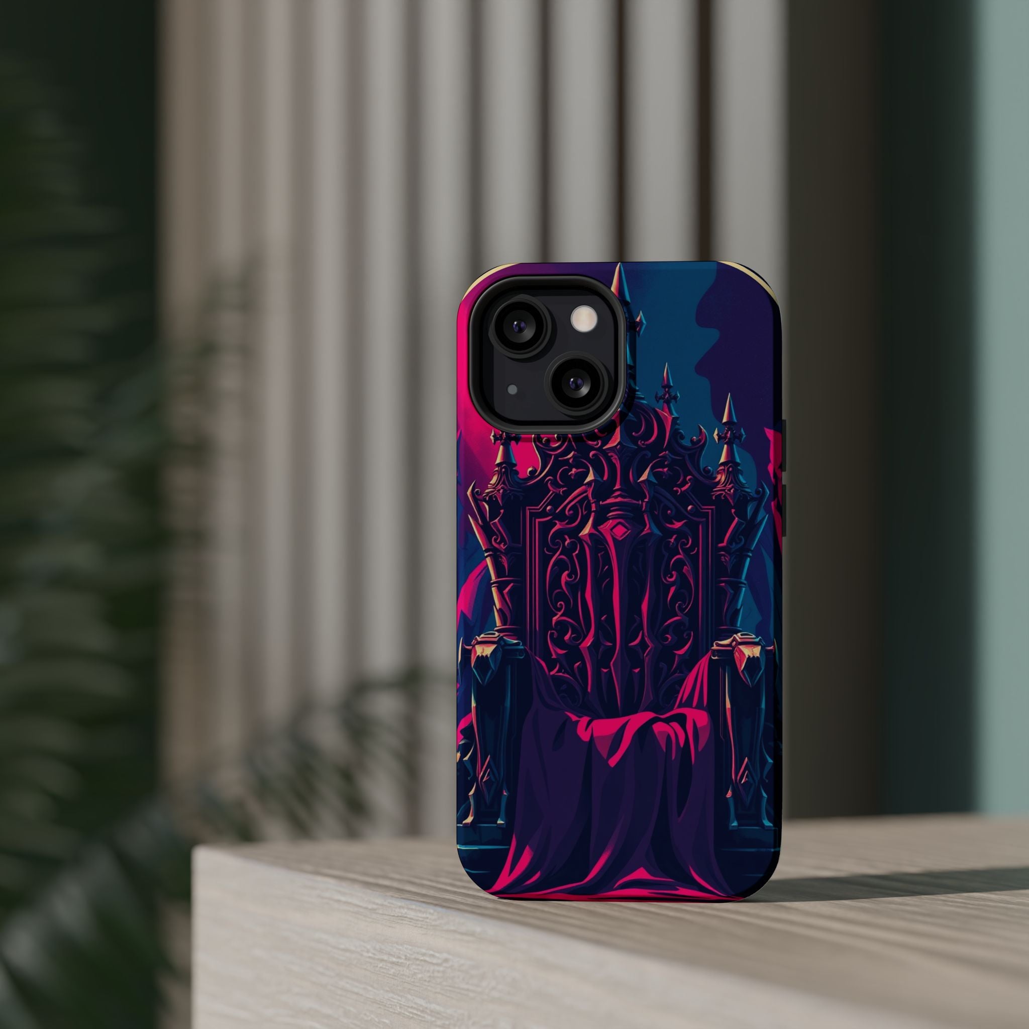 iPhone Lich King Throne Vintage Retro Poster Slim Everyday Designer Case · iPhon