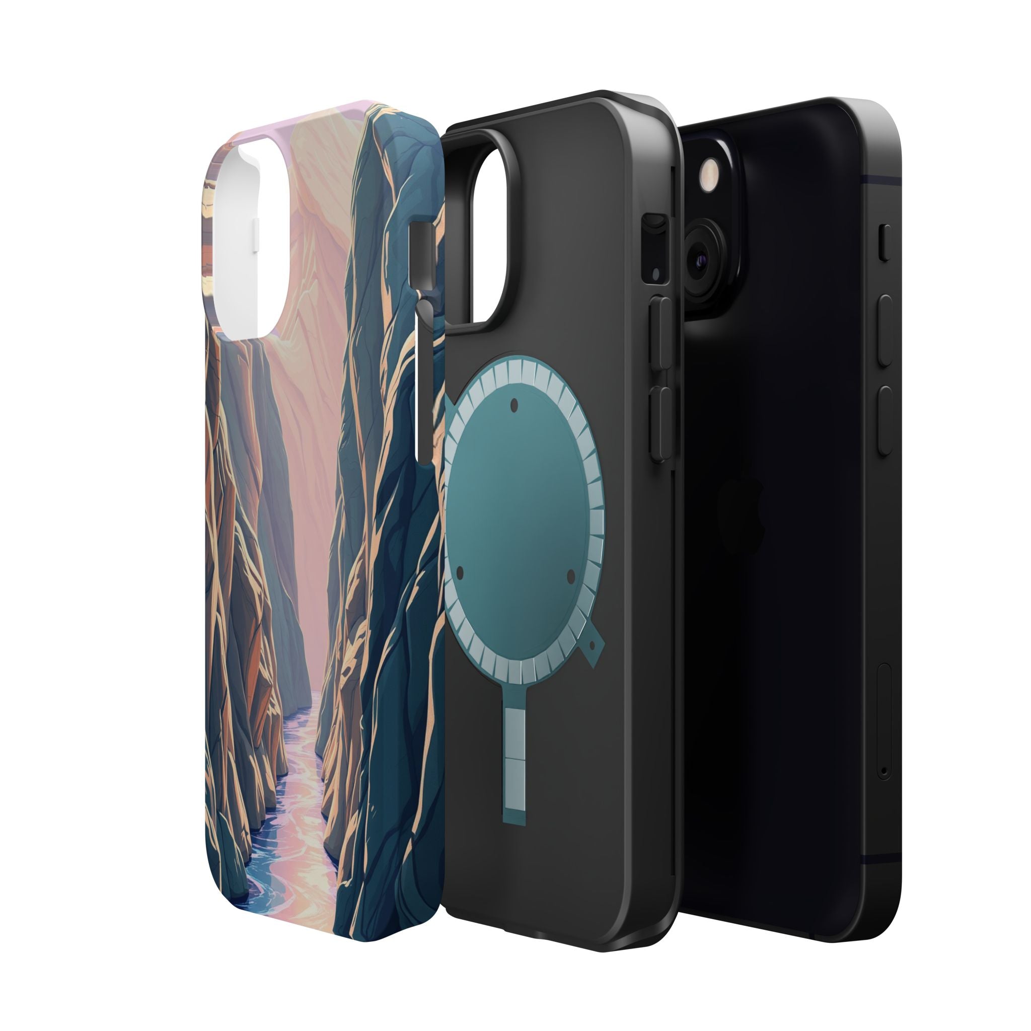 iPhone Sage And Ivory River Canyon Bold Modern Everyday Snap Case · iPhone Case