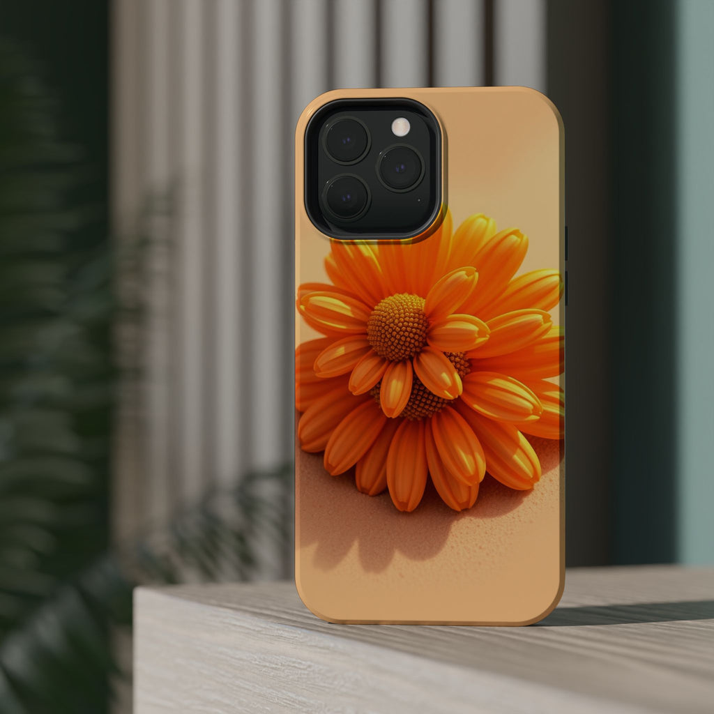 iPhone Burnt Orange And Sand Daisy Chain Slim Everyday Designer · iPhone Case