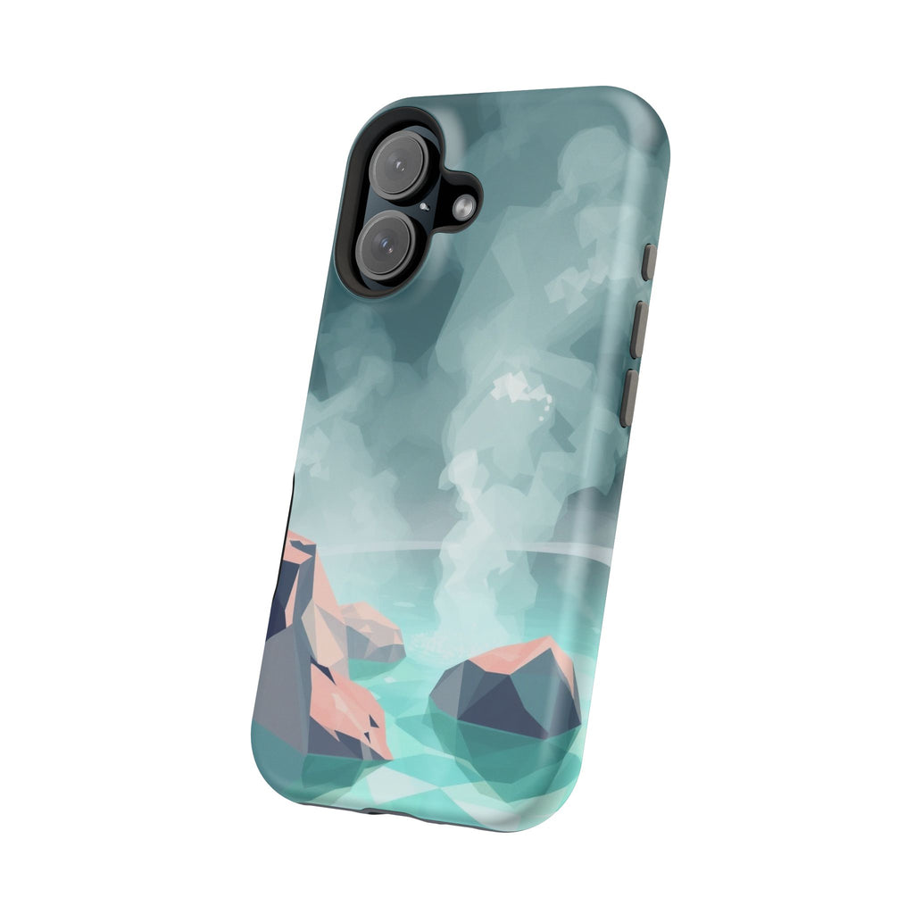 iPhone Mint And Blush Hot Spring Steam Slim Everyday iPhone 10 Designer · iPhone