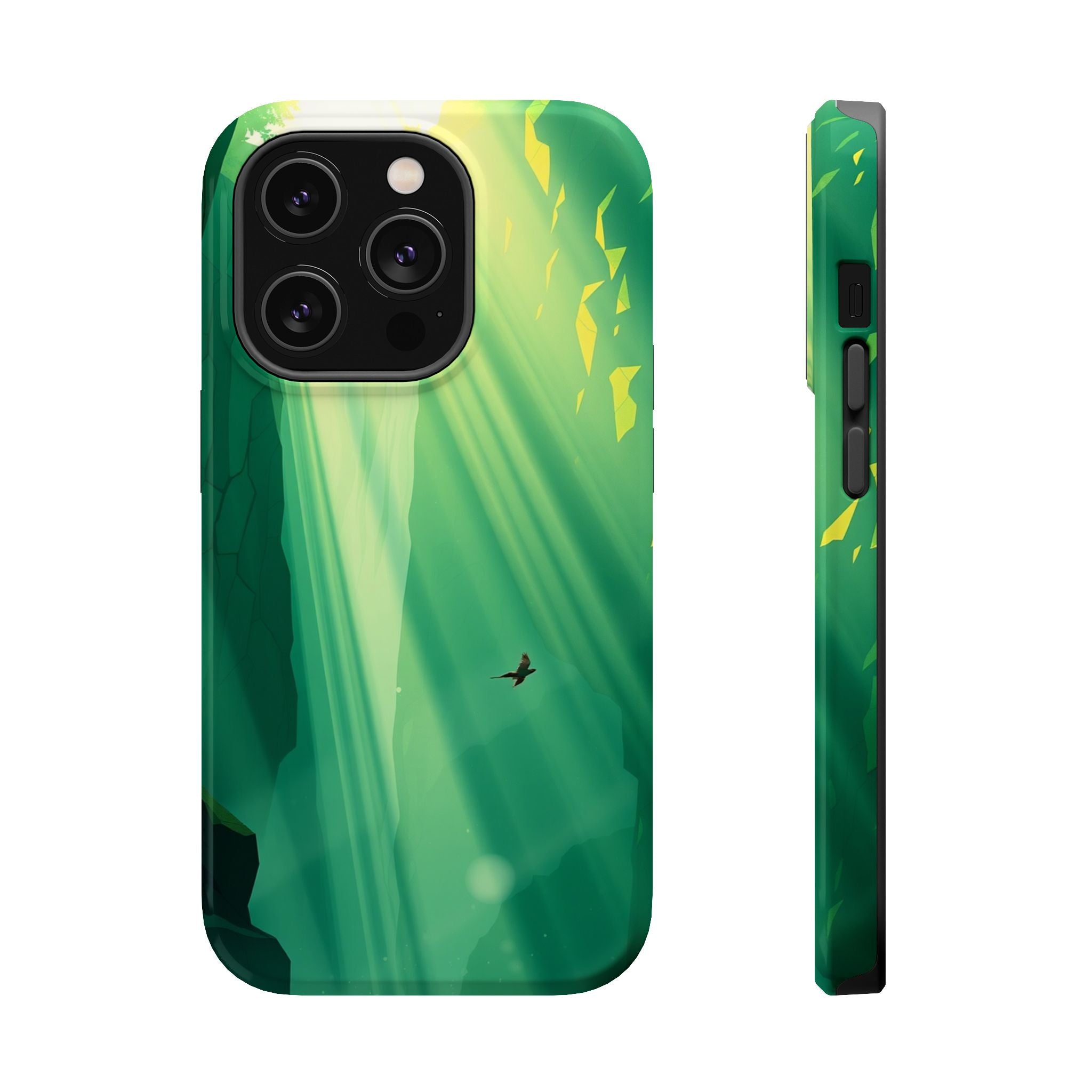 iPhone Emerald Green And Gold Waterfall Mist Slim iPhone Everyday · iPhone Case