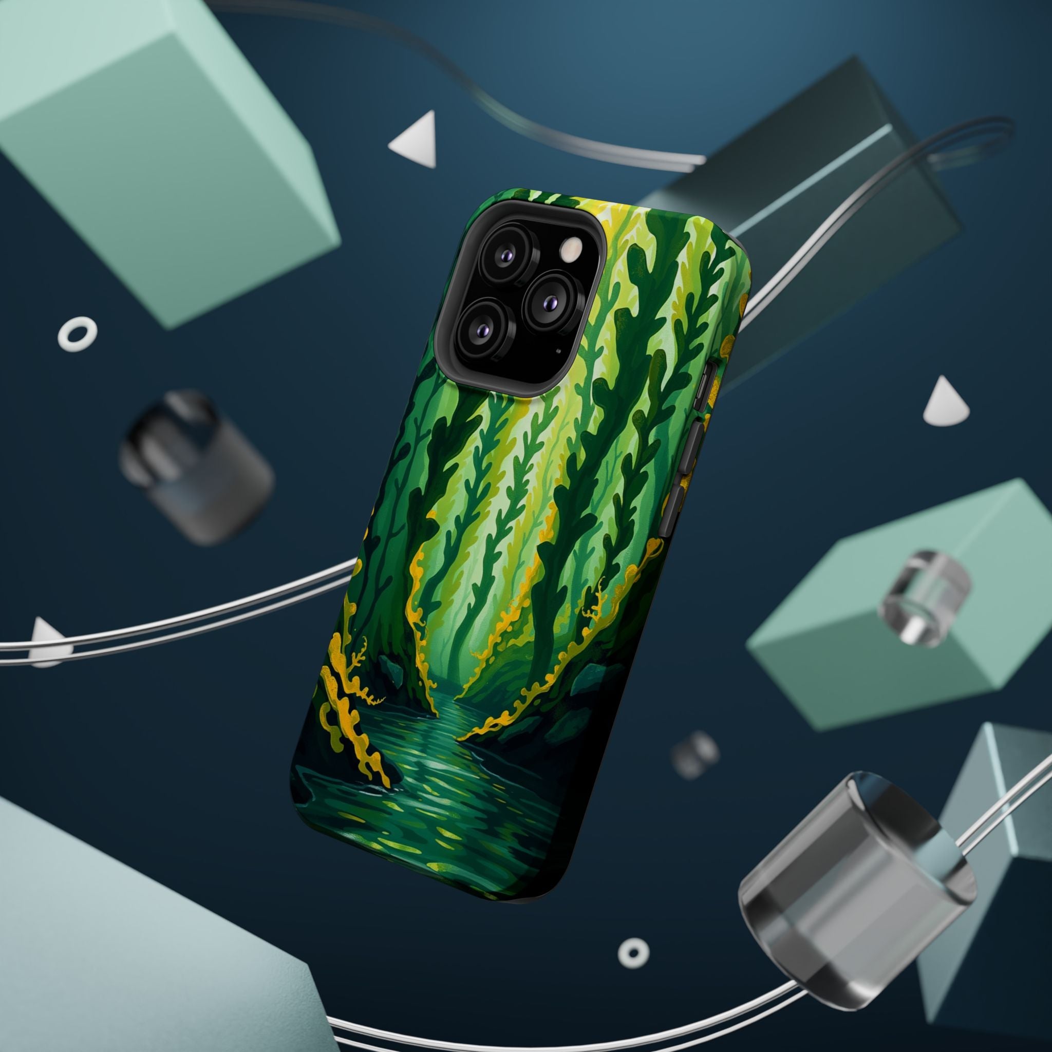 iPhone Kelp Forest Oil Painting Impressionist Slim iPhone Everyday · iPhone Case
