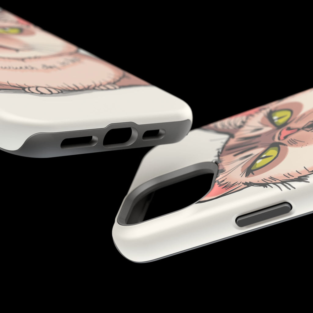 iPhone Sarcastic Cat Verdict Hand-Drawn Sketch Soft Finish Everyday Case · iPhon