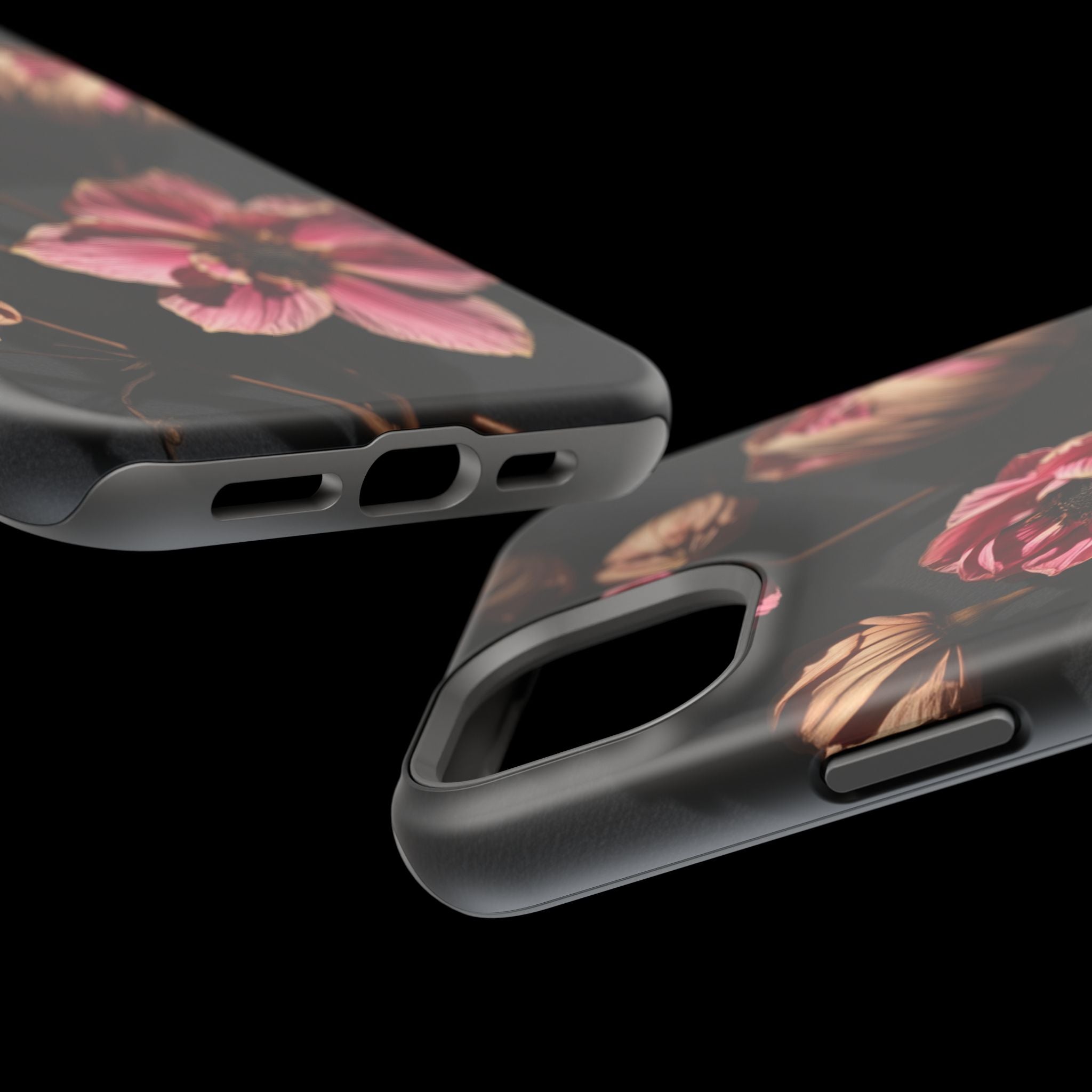 iPhone Dried Flower Flat Lay Electric Art Slim Snap Case · iPhone Case
