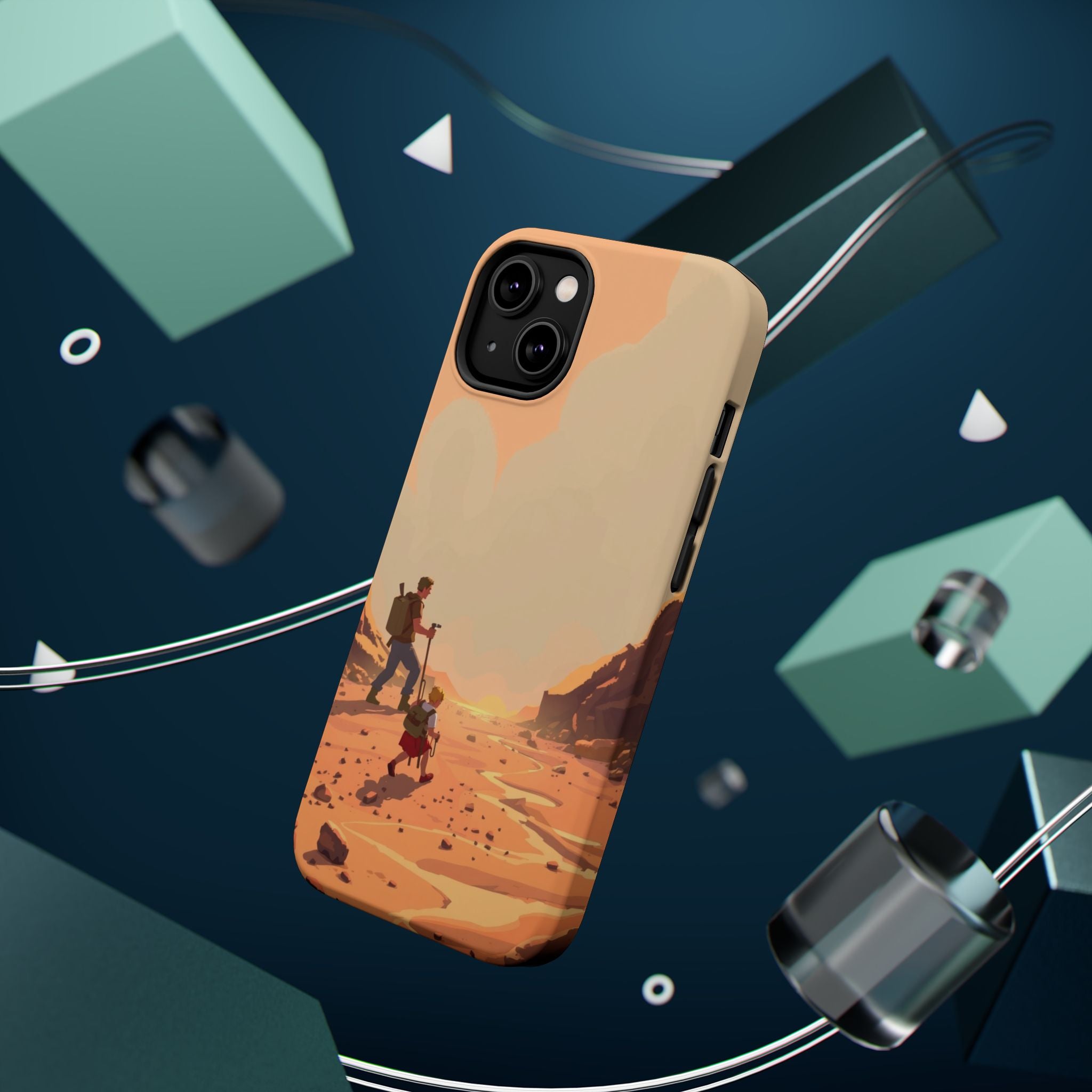 iPhone Burnt Orange And Sand Barely Surviving Slim Everyday Designer Case · iPho