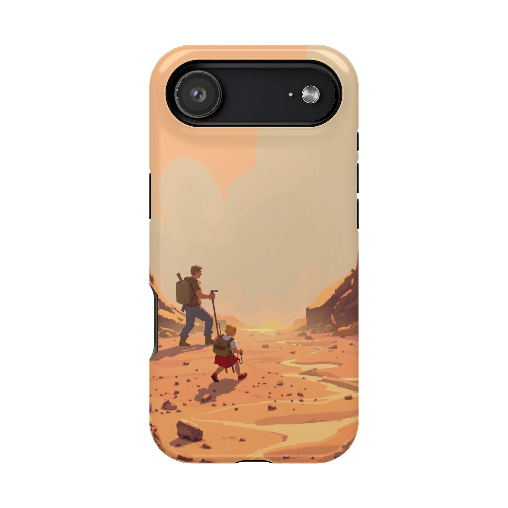 iPhone Burnt Orange And Sand Barely Surviving Slim Everyday Designer Case · iPho