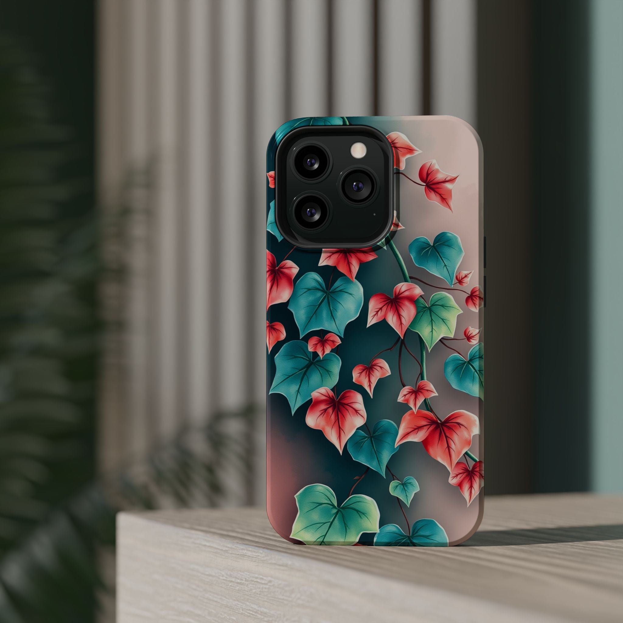iPhone Art Nouveau Vine Teal And Coral Slim Snap Case · iPhone Case
