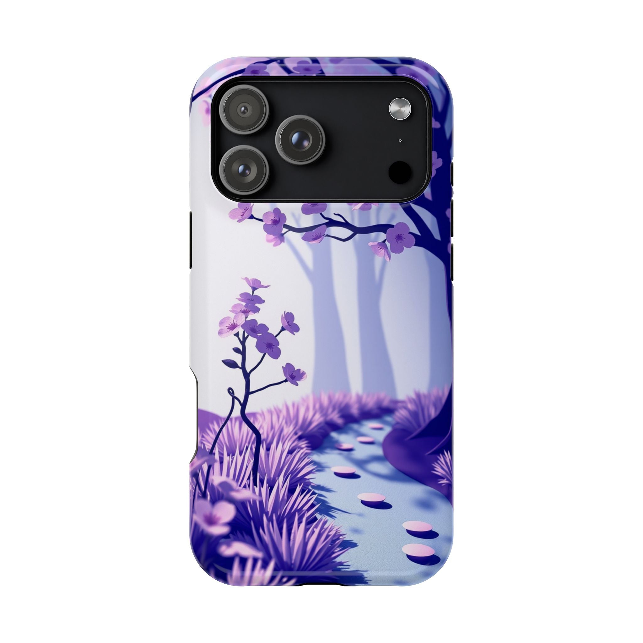 iPhone Blossom Trail Paper Cut Art Bold Modern Everyday Snap Case · iPhone Case
