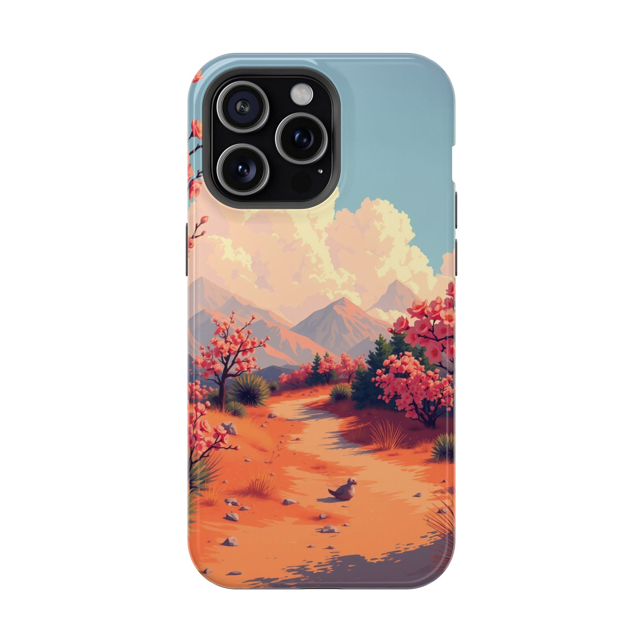 iPhone Burnt Orange And Sand Blossom Trail Slim iPhone Everyday · iPhone Case