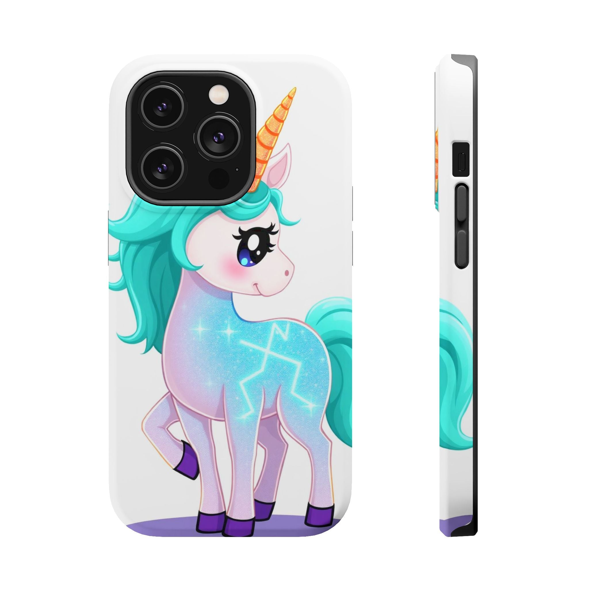 iPhone Turquoise Sparkle Unicorn Kids Fun iPhone Phone Case Gift · iPhone Case