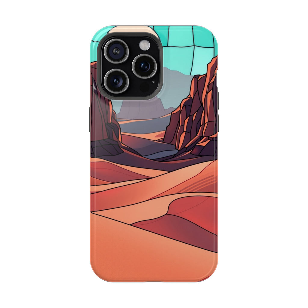 iPhone Desert Dunes Stained Glass Bold Modern Everyday Snap Case · iPhone Case
