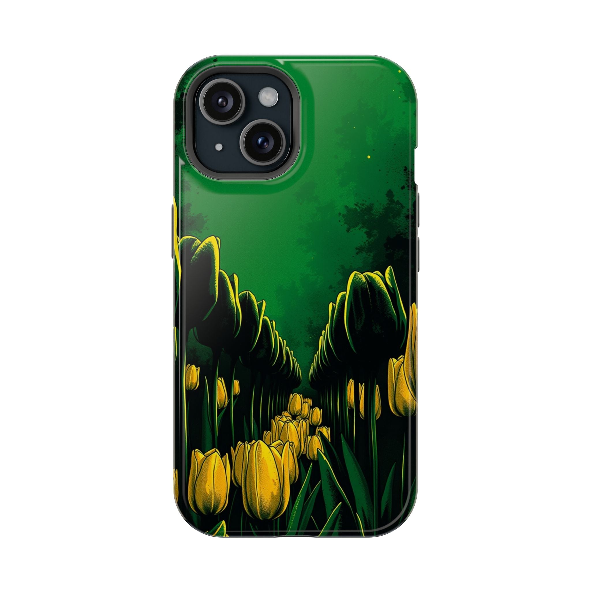 iPhone Tulip Row Emerald Green And Gold Slim Snap Case · iPhone Case