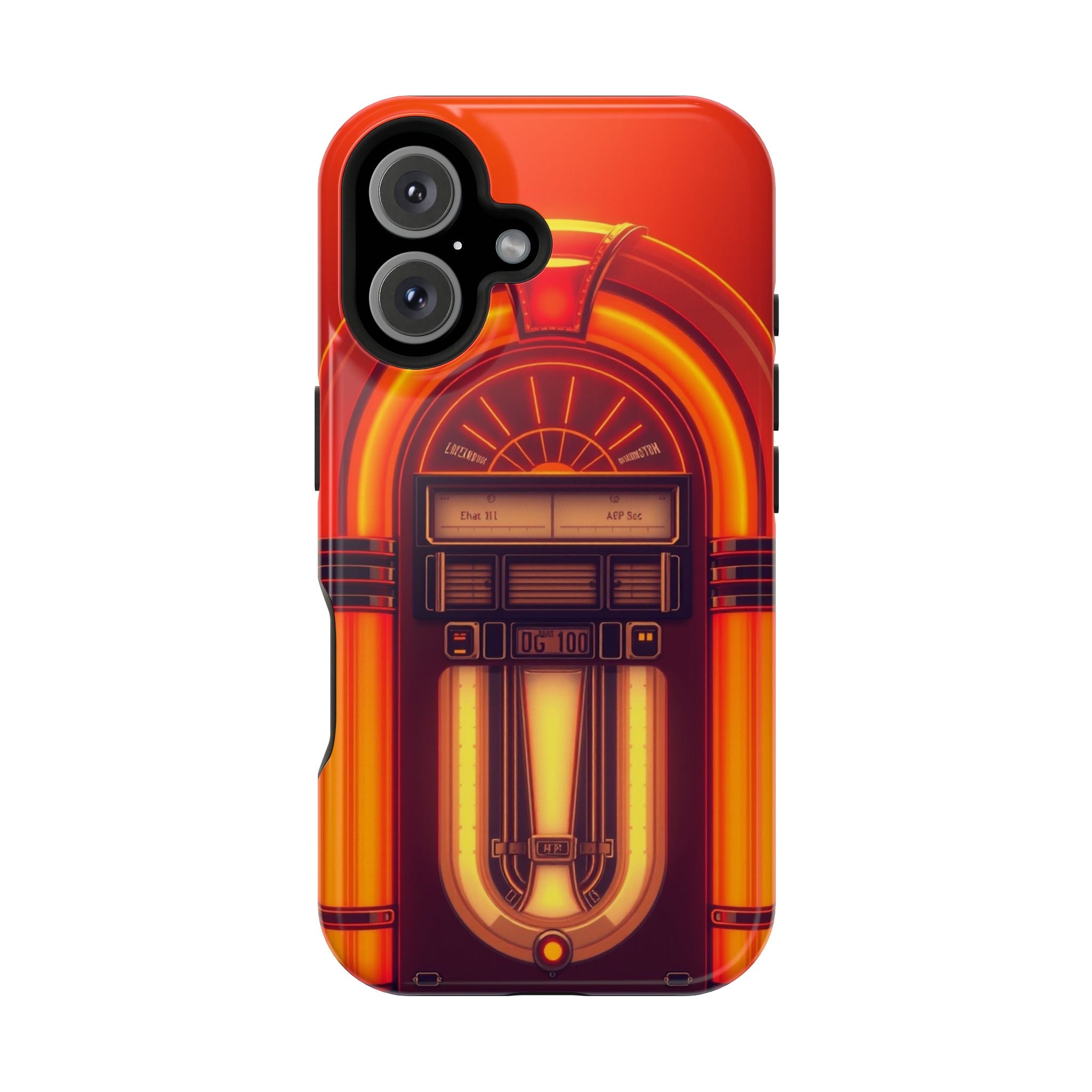 iPhone Jukebox Glow Neon Cyberpunk Bold Modern Everyday Snap Case · iPhone Case