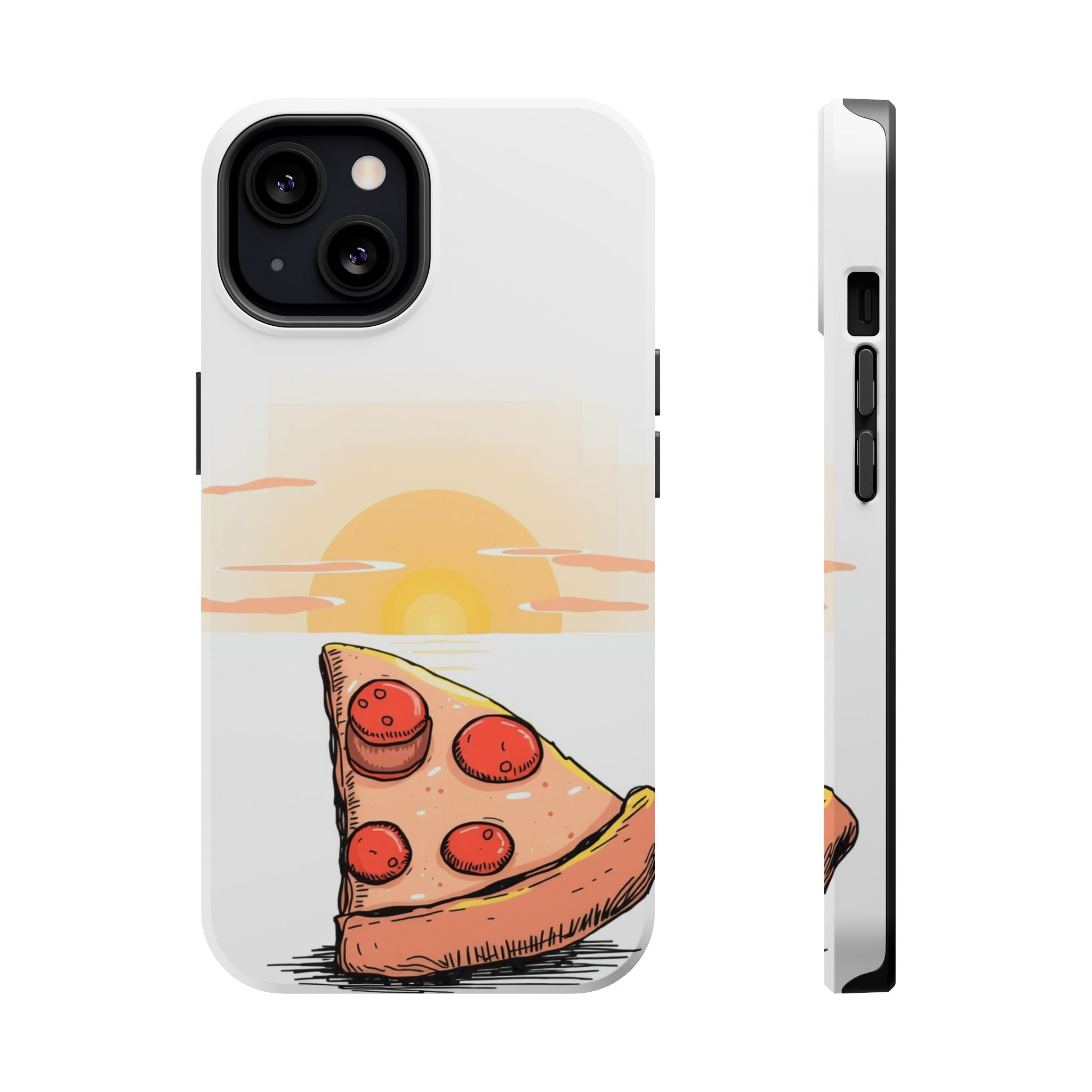 iPhone Earthy Pizza Slice Sunset Design Slim Everyday Designer Case · iPhone Cas