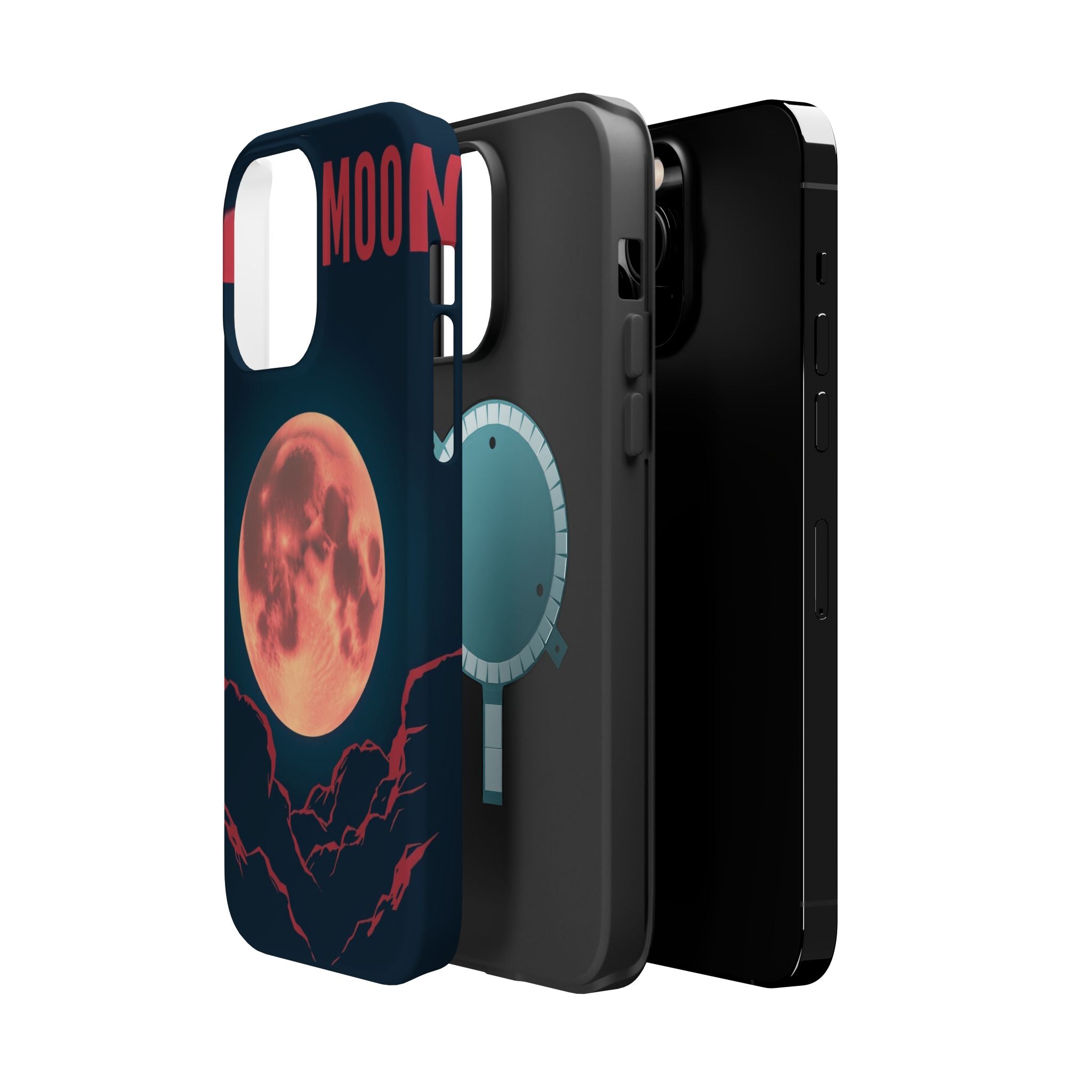 iPhone Blood Moon Rise Vintage Retro Poster Slim Everyday Designer Case · iPhone