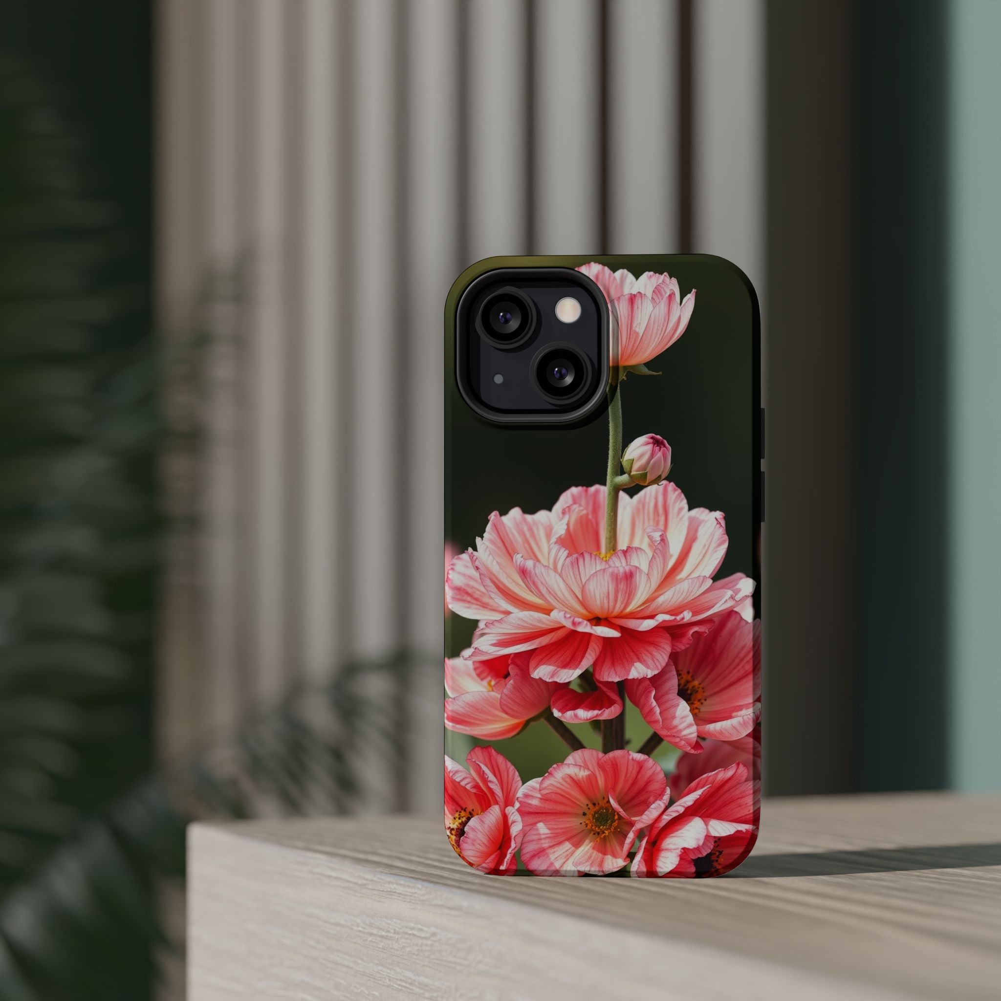 iPhone Ranunculus Stack Vibrant Watercolor Slim Snap Case · iPhone Case