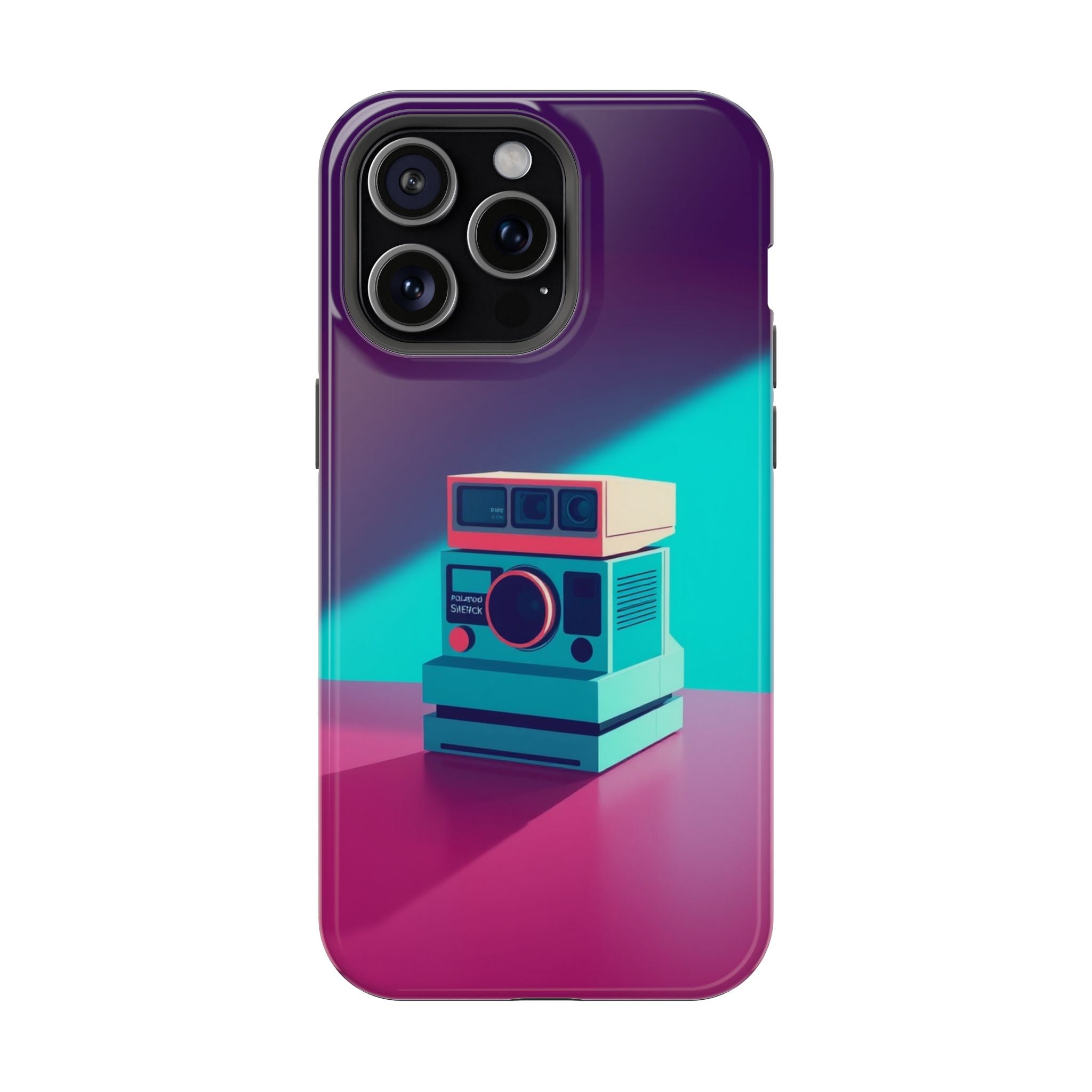 iPhone Polaroid Stack Memory Pop Art Bold Slim Everyday Designer Case · iPhone C